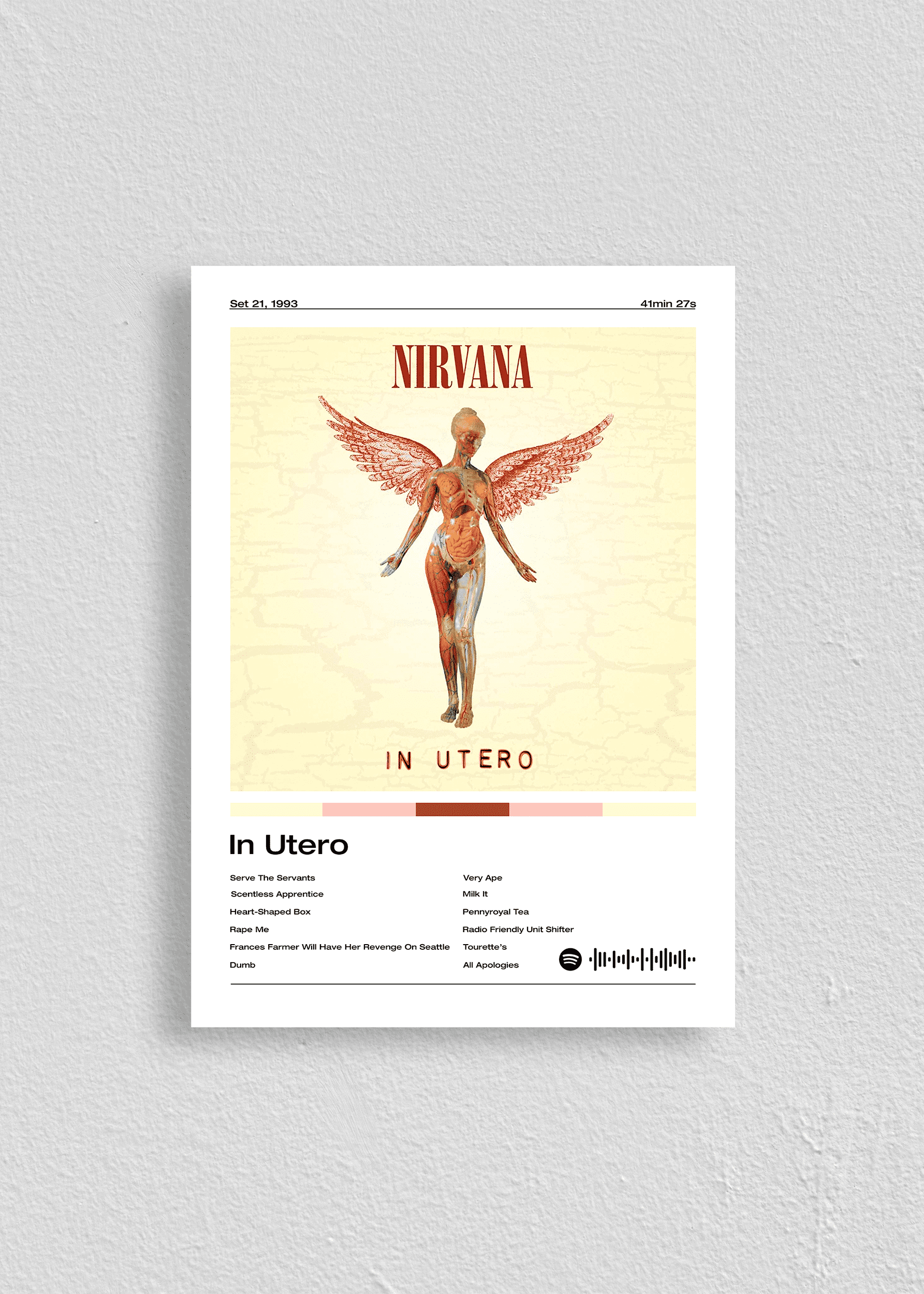 Quadro Nirvana In Utero