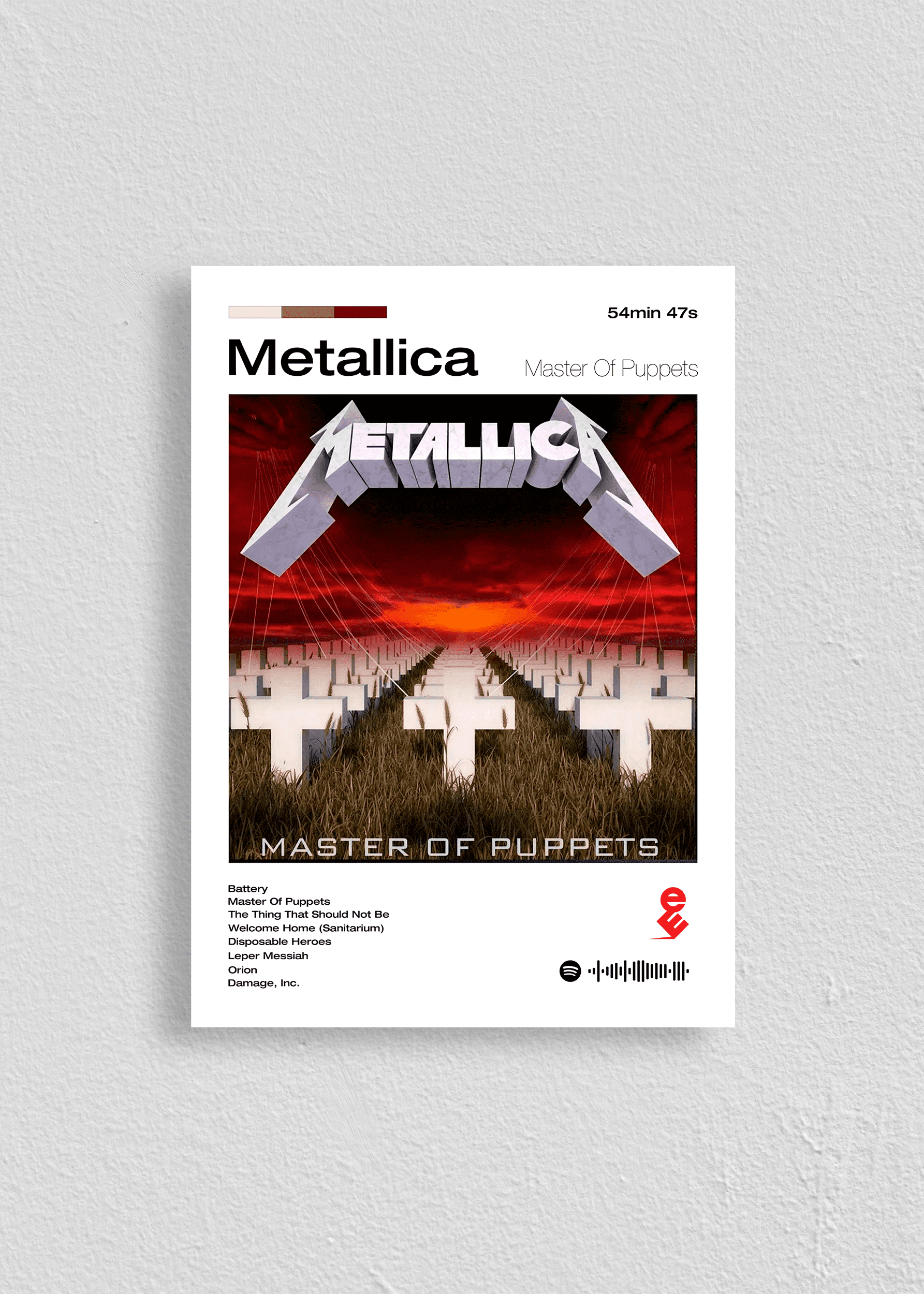 Quadro Metallica Master of Puppets