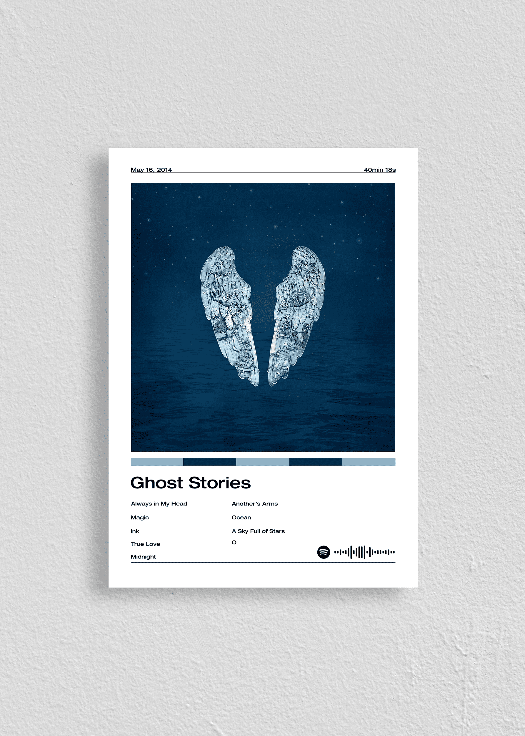 Quadro Coldplay Ghost Stories