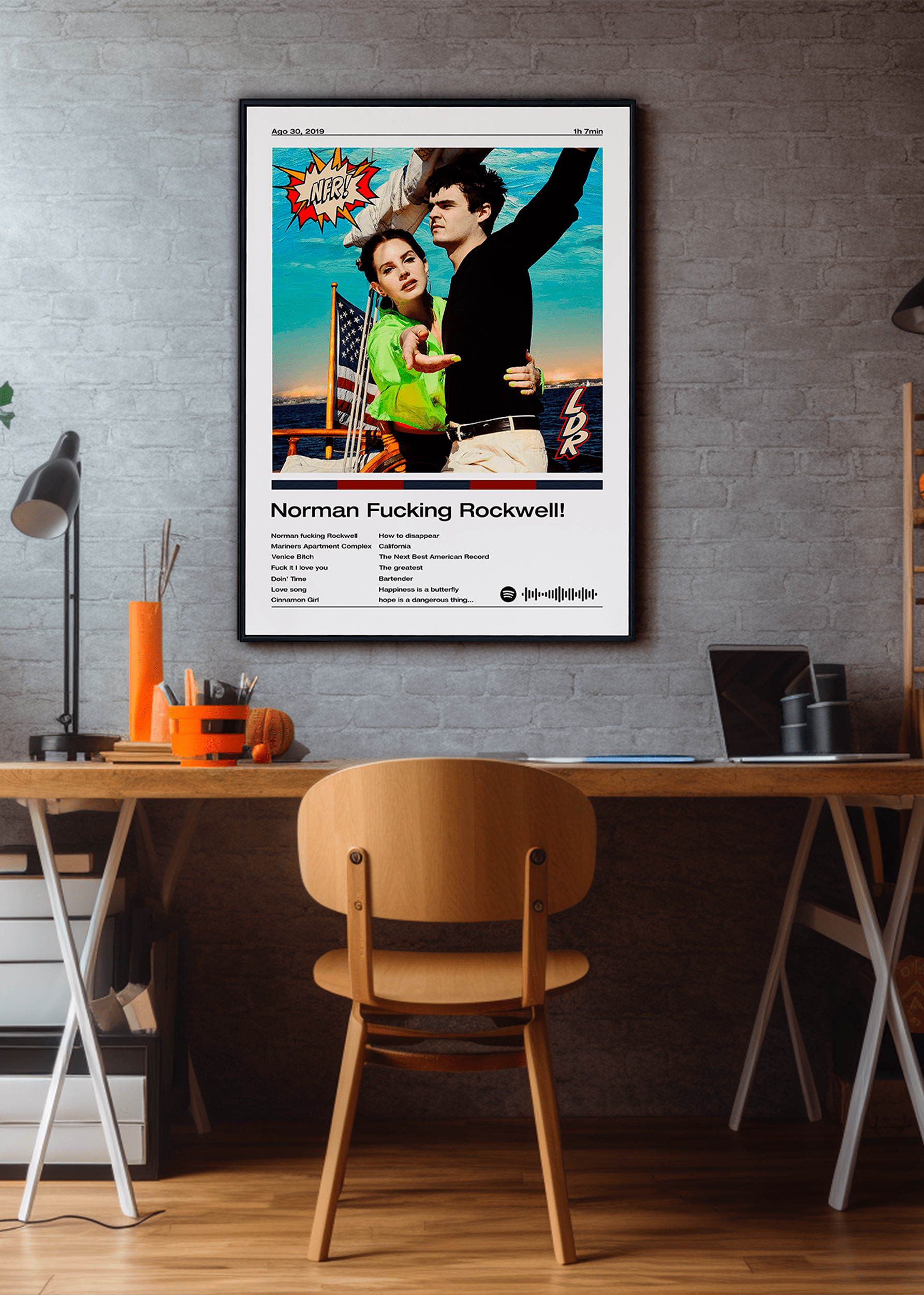 2006WBC 記念フォトプレート Quadro Lana Del Rey Norman Fucking Rockwell!