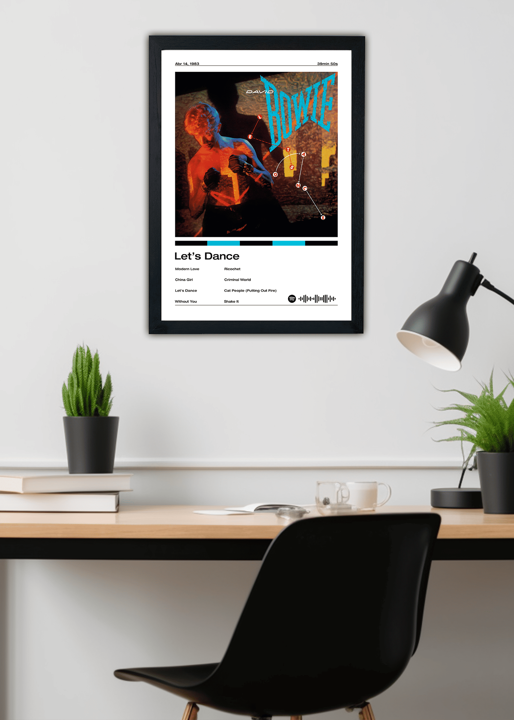 Quadro David Bowie Let's Dance