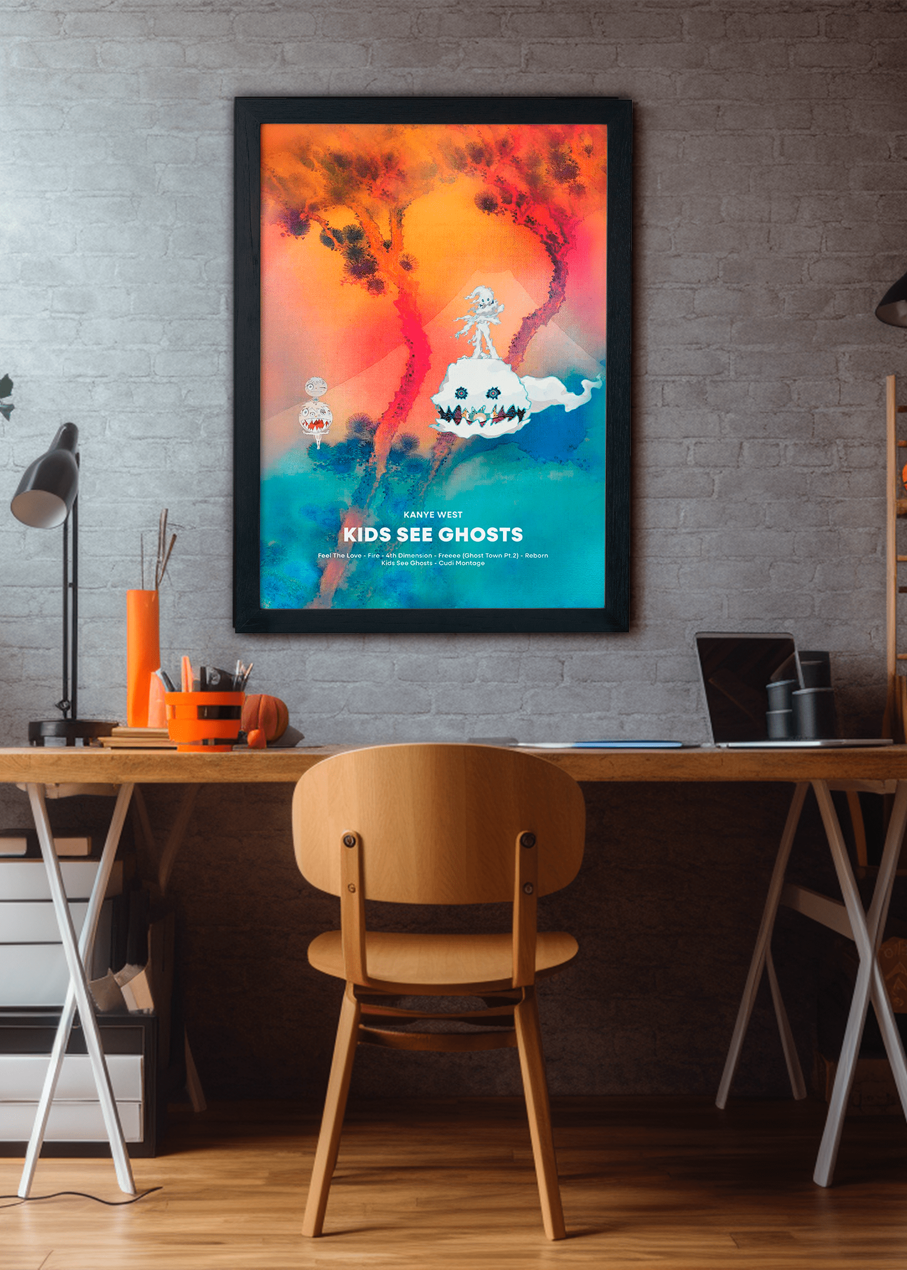 Quadro Kanye West Kids See Ghost Capa