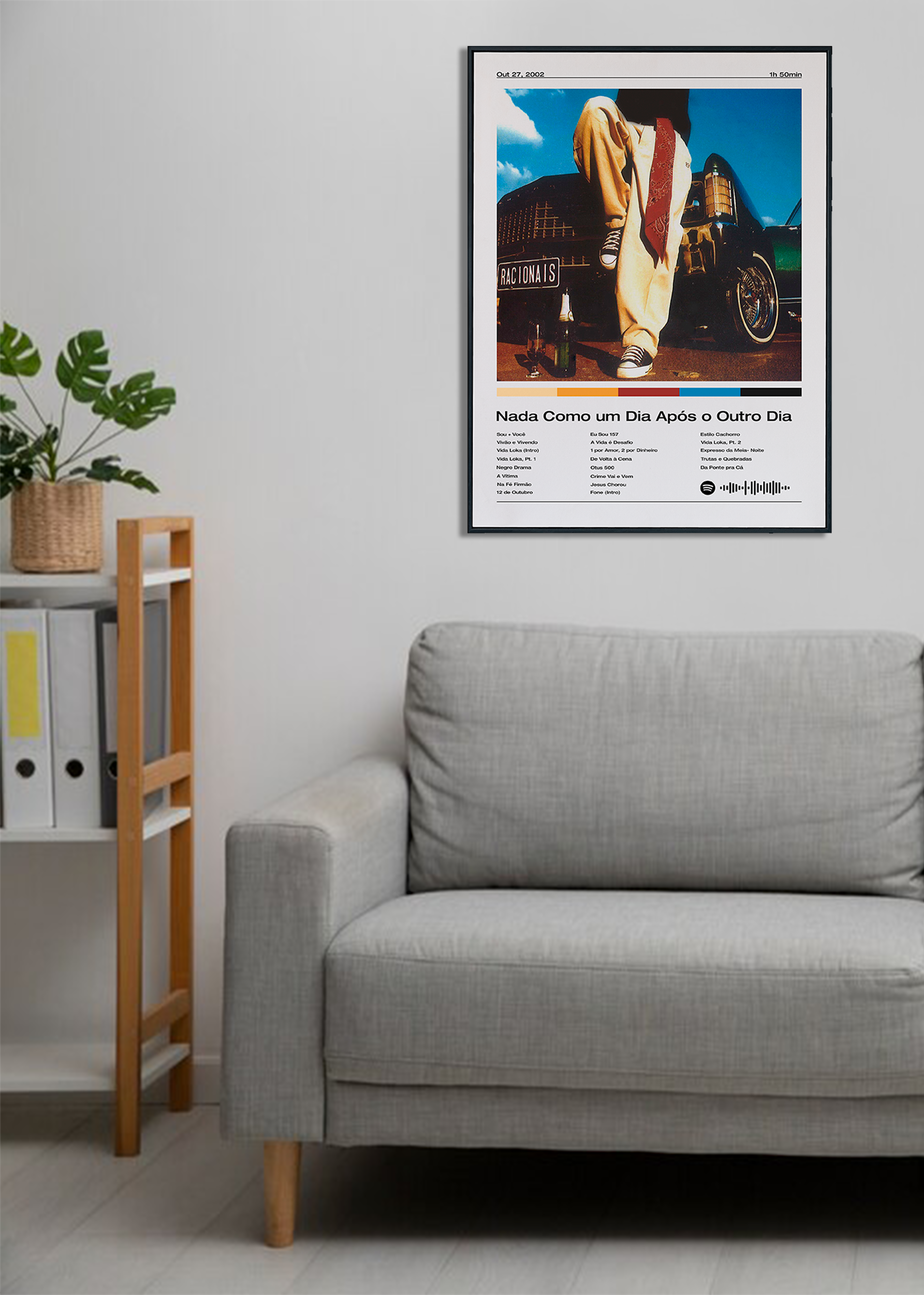 Quadro Racionais Nada Como um Dia Após o Outro Dia