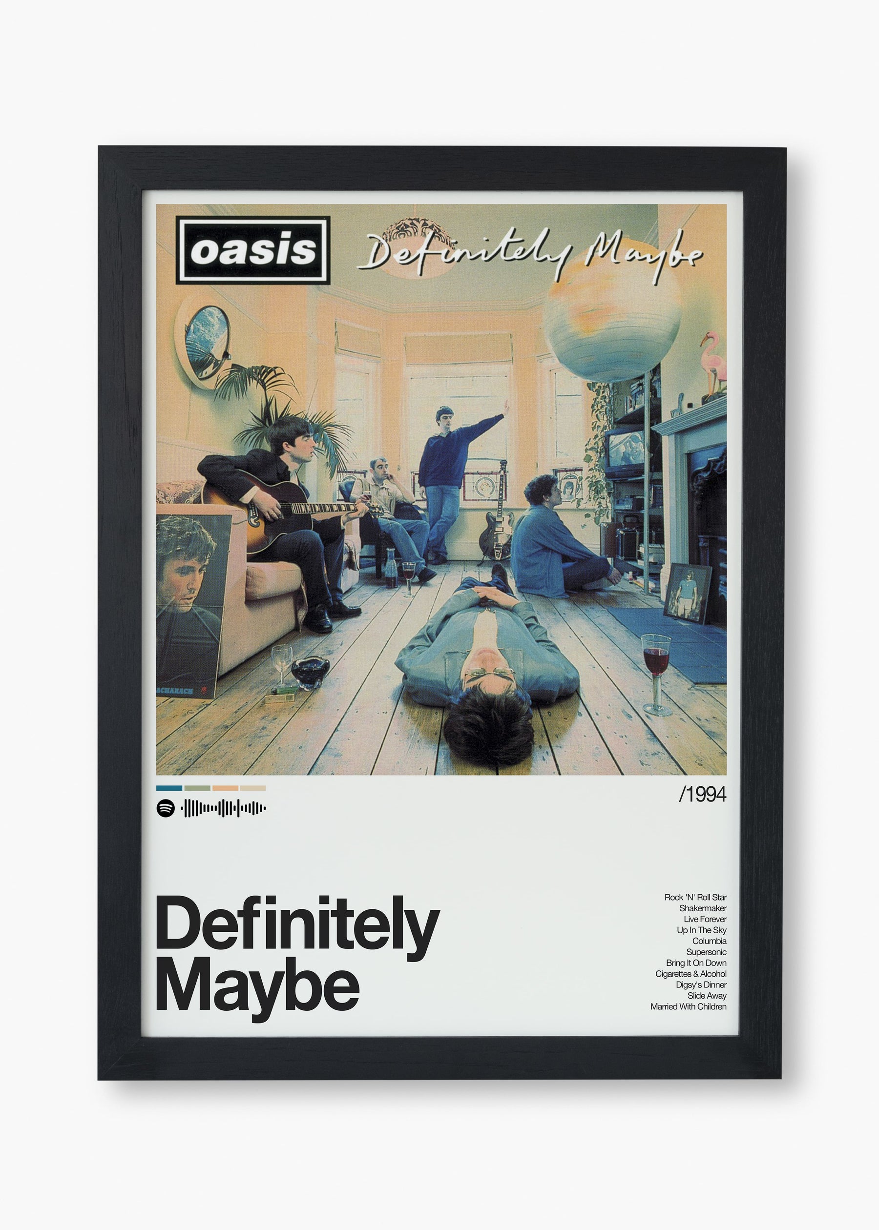 Quadro Oasis Definitely Maybe