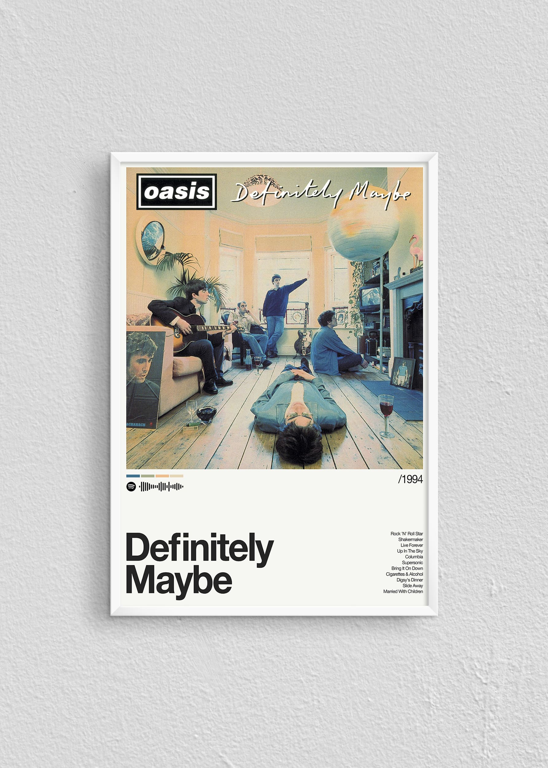 Quadro Oasis Definitely Maybe