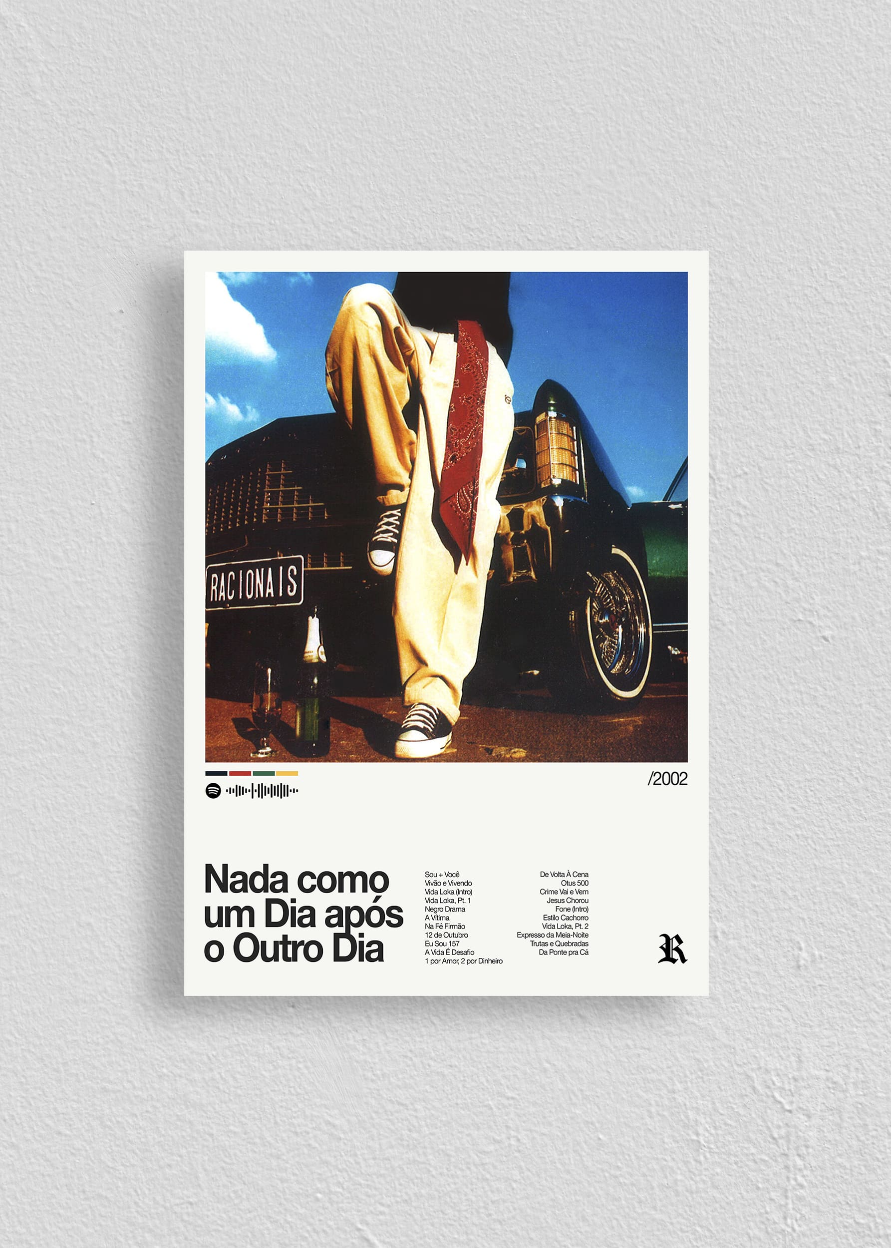 Quadro Racionais MC Nada Como um Dia Após o Outro Dia