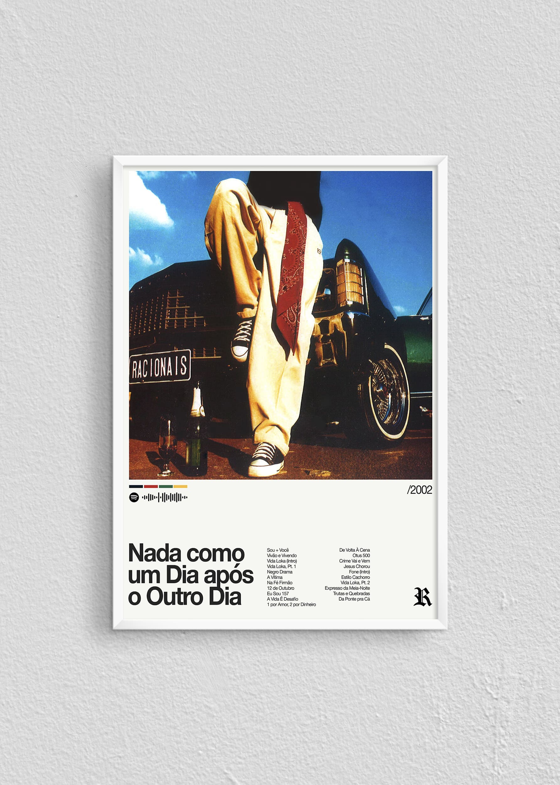 Quadro Racionais MC Nada Como um Dia Após o Outro Dia