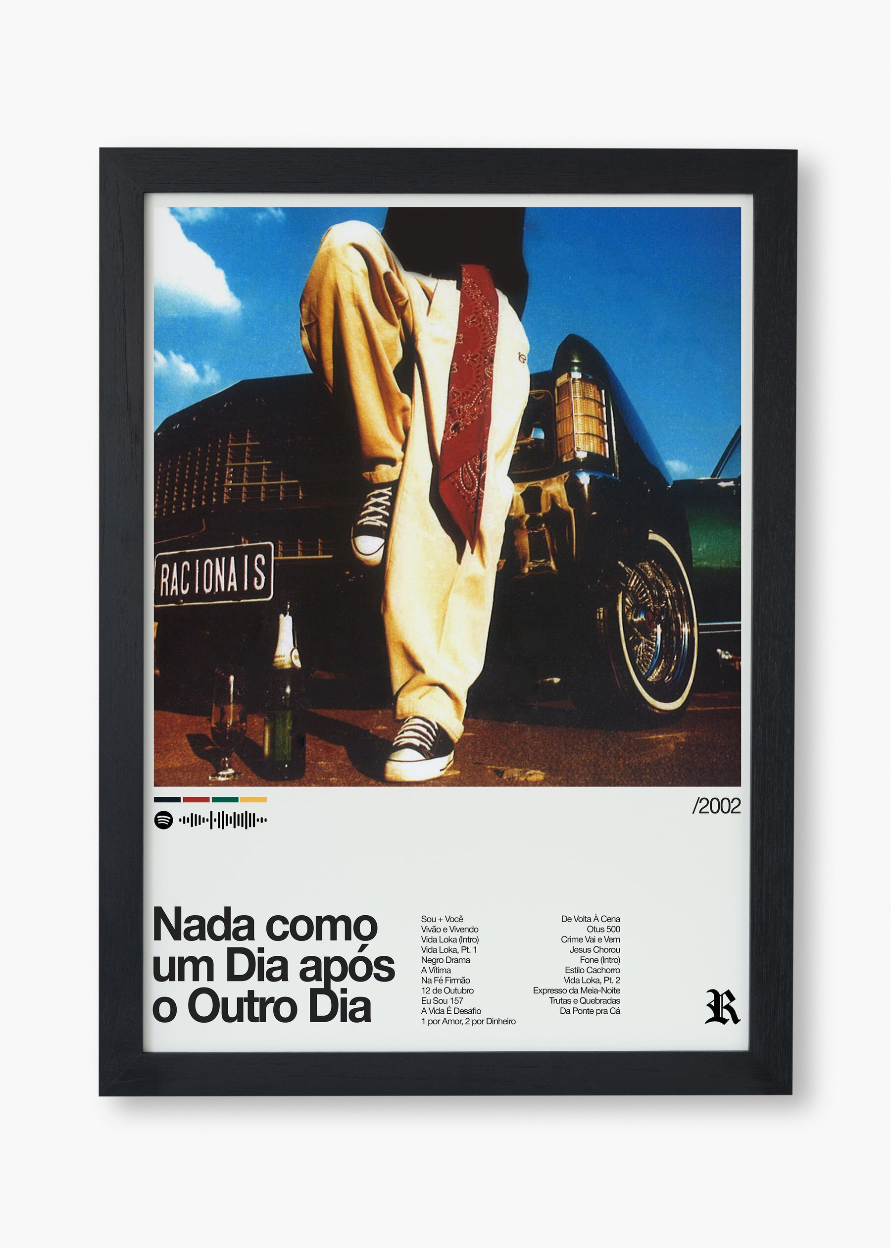 Quadro Racionais MC Nada Como um Dia Após o Outro Dia