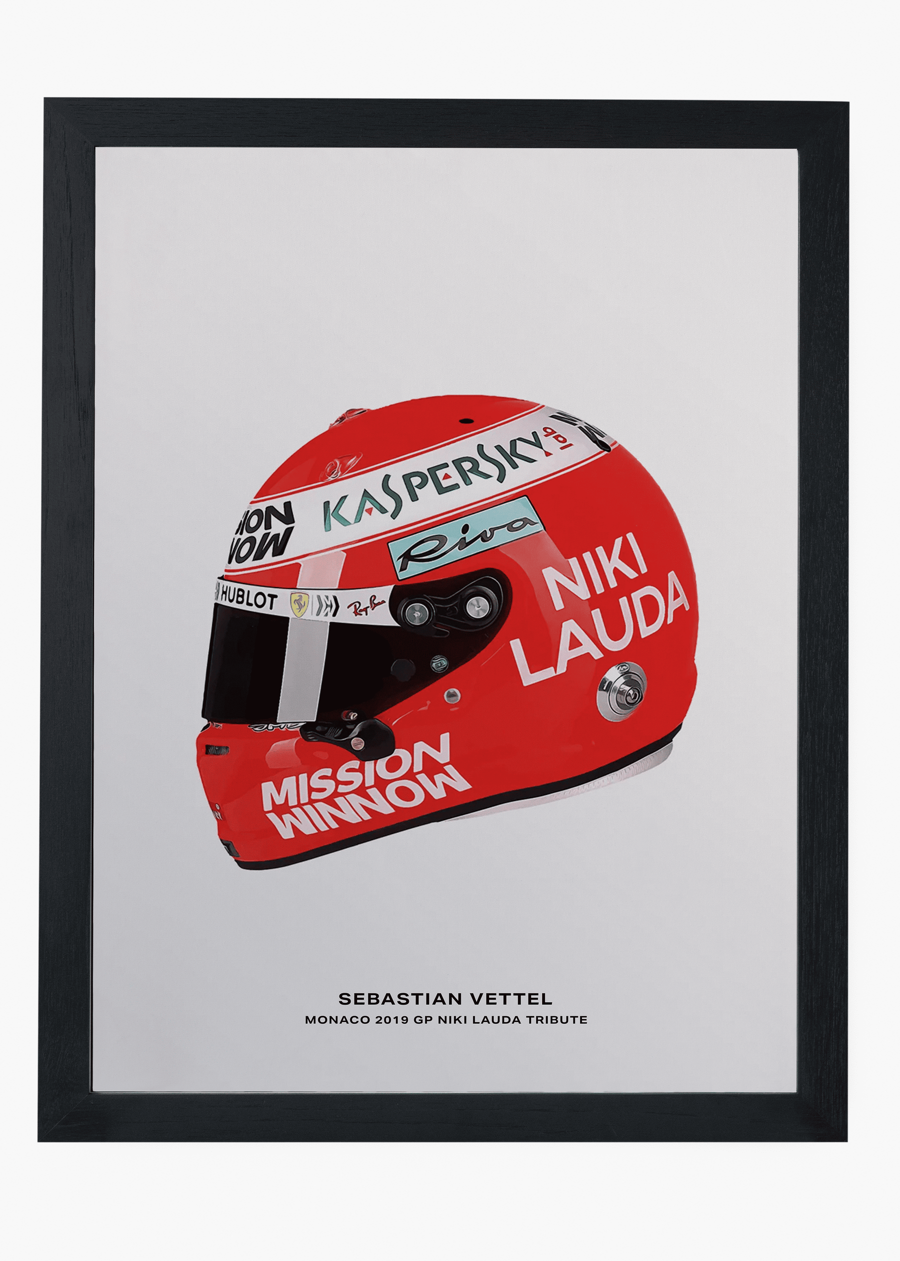 Quadro Sebastian Vettel - Niki Lauda Tribute