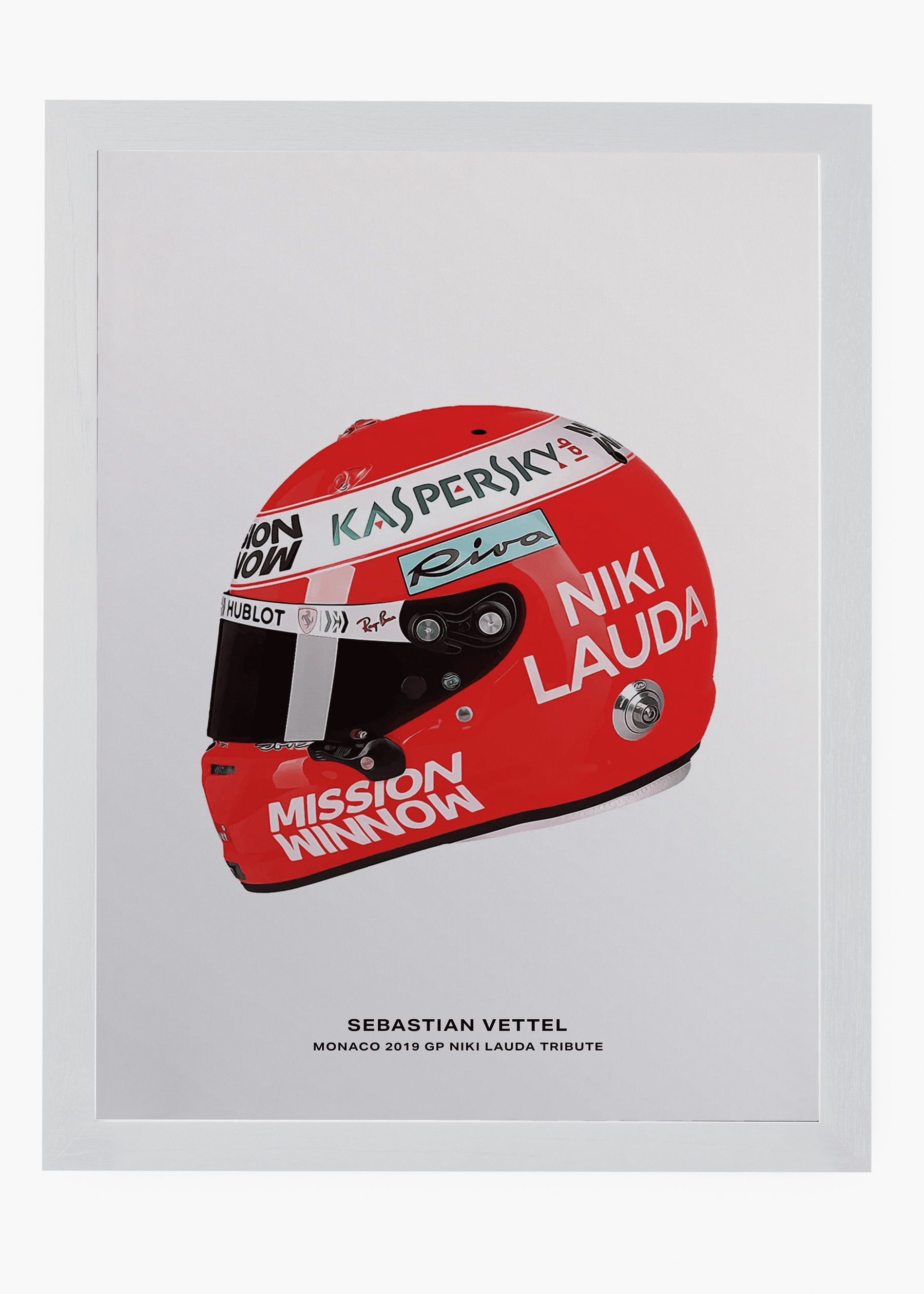 Quadro Sebastian Vettel - Niki Lauda Tribute