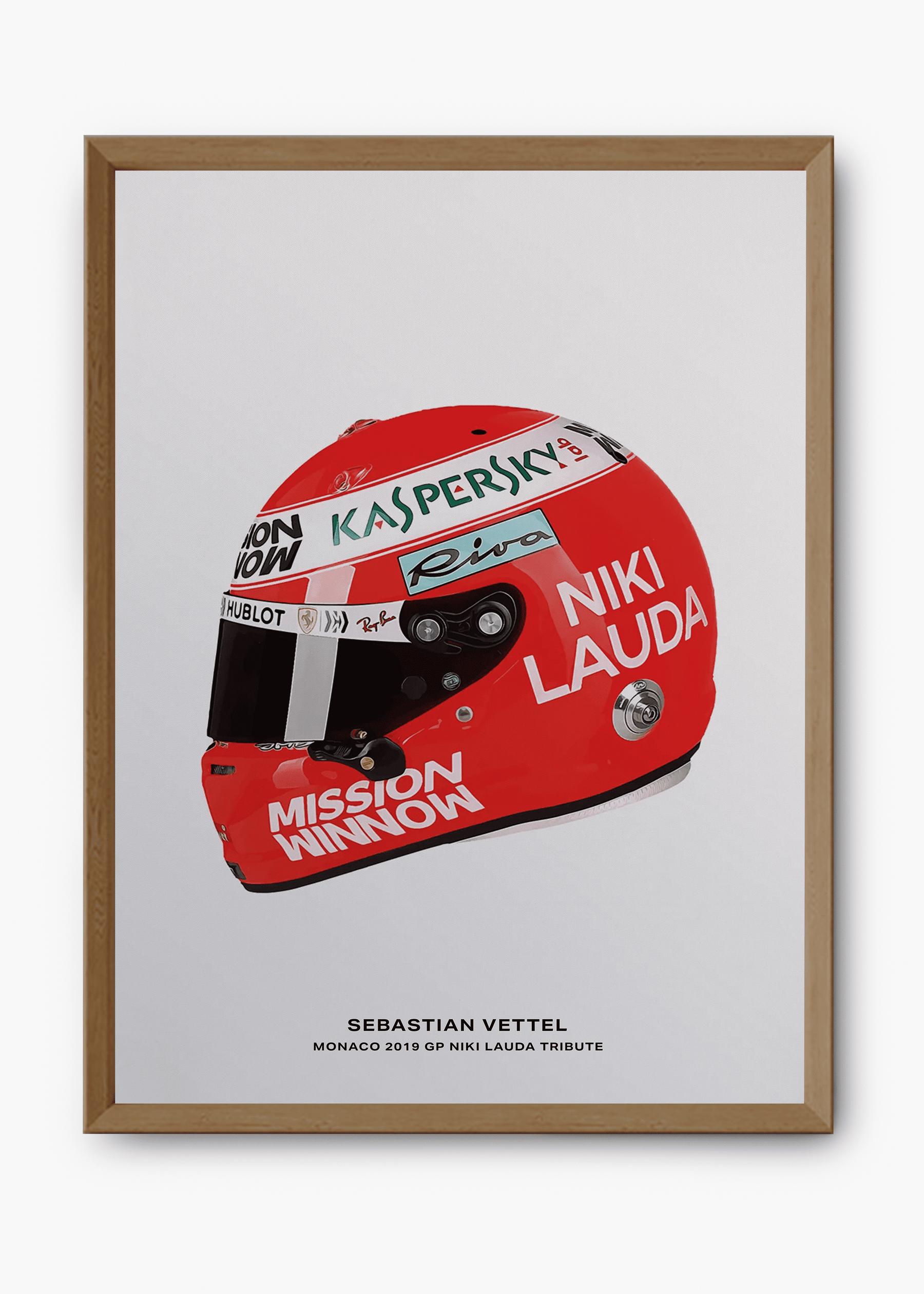 Quadro Sebastian Vettel - Niki Lauda Tribute