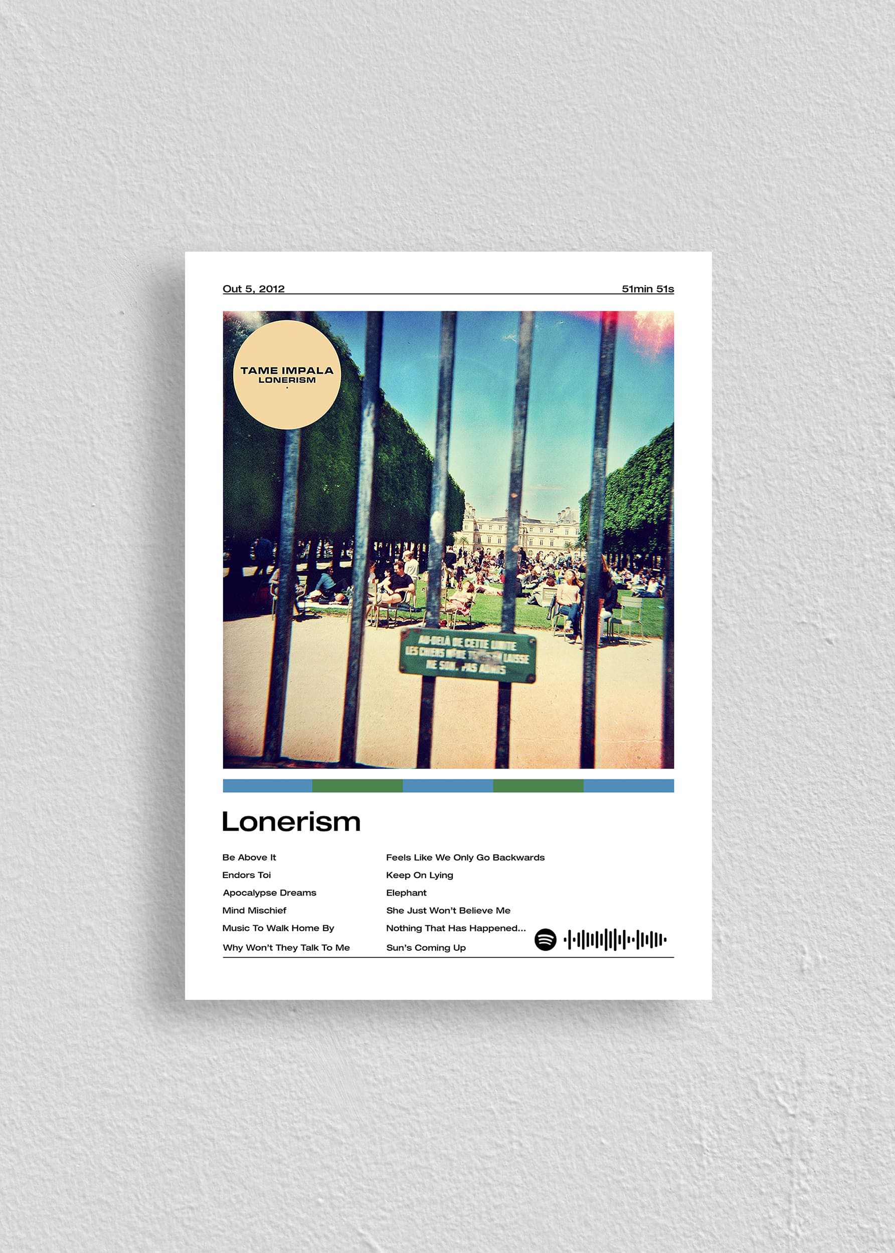 Quadro Tame Impala Lonerism