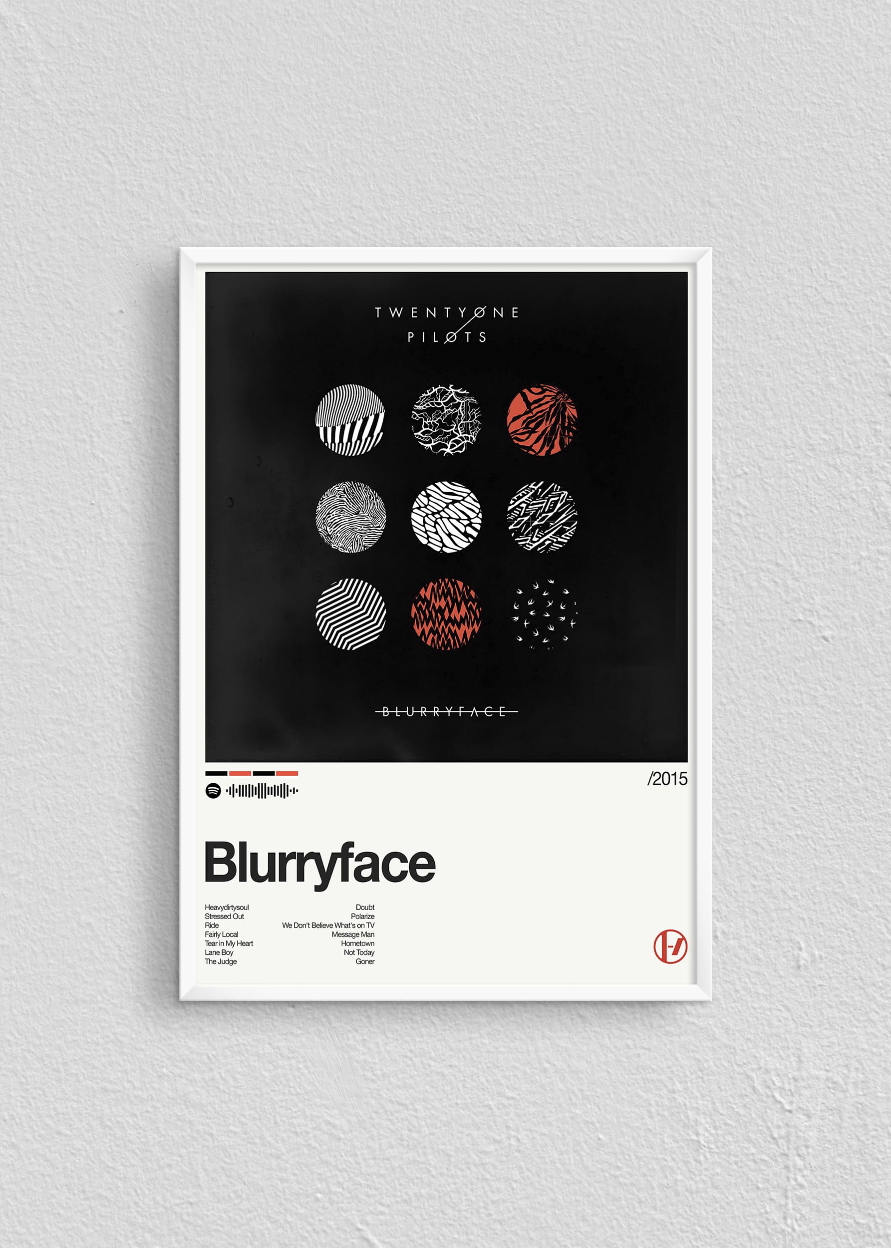 Quadro Twenty One Pilots Blurryface