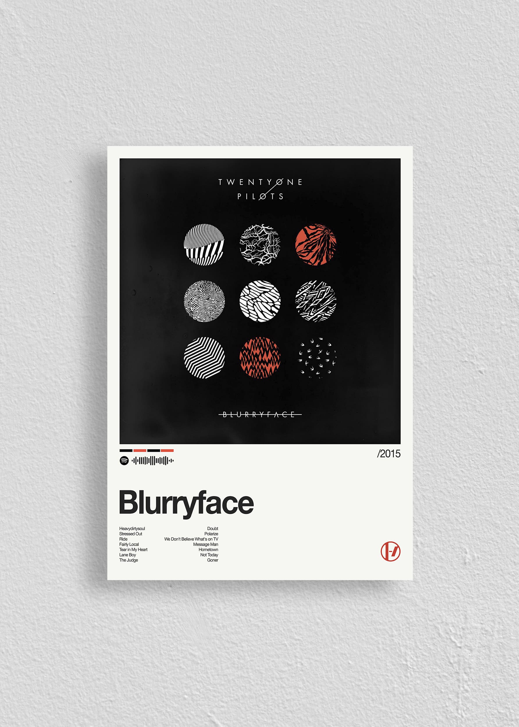 Quadro Twenty One Pilots Blurryface