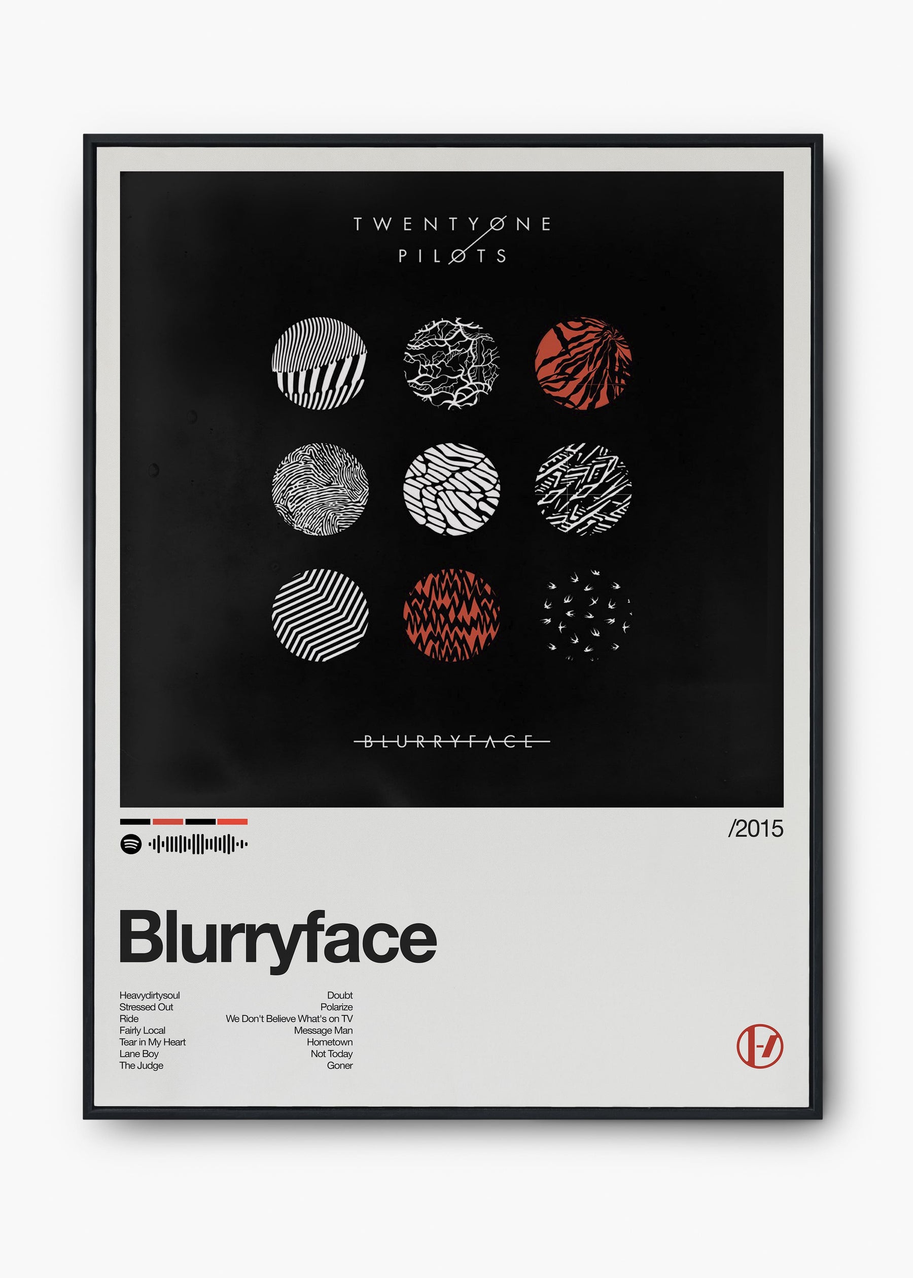 Quadro Twenty One Pilots Blurryface