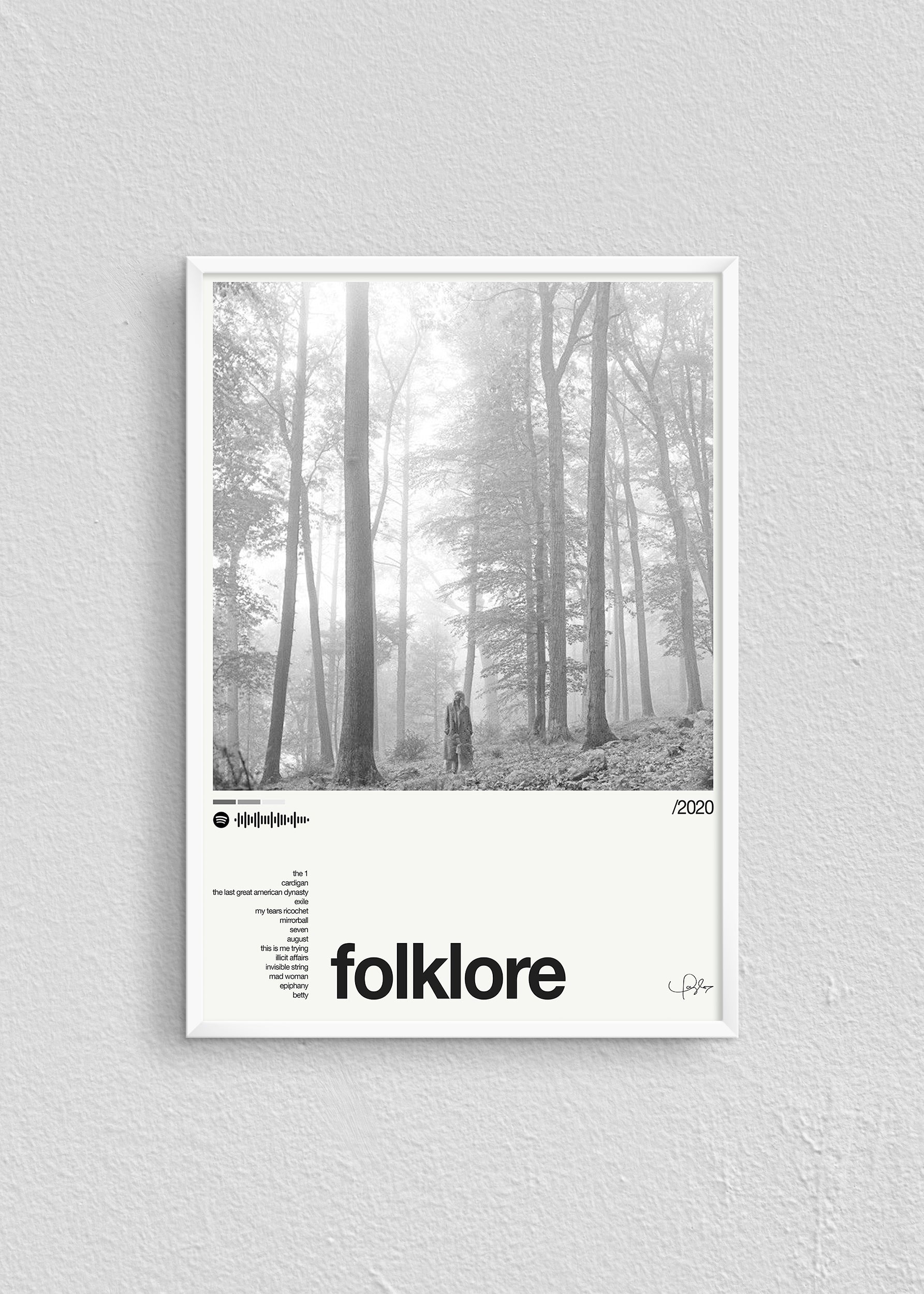 Quadro Taylor Swift Folklore