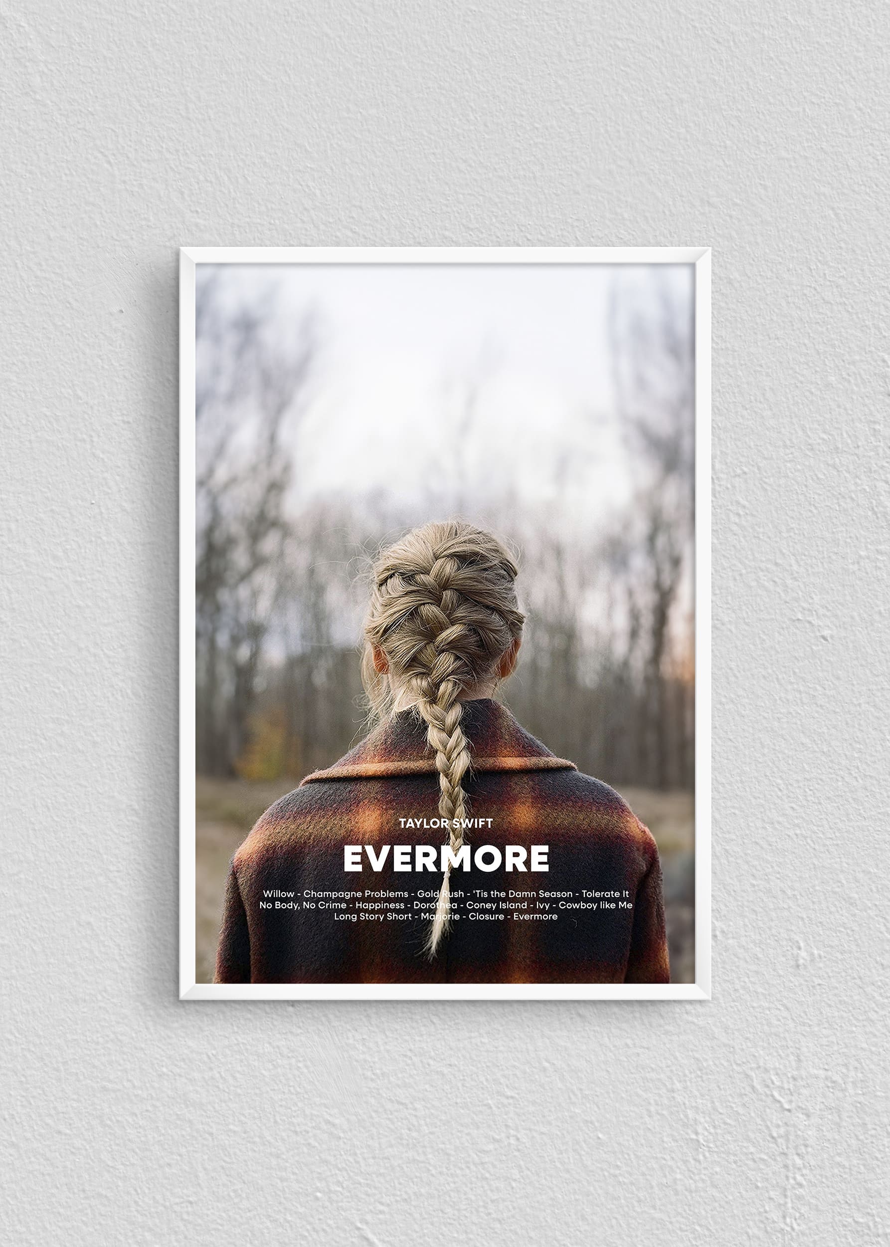 Quadro Taylor Swift Evermore Capa