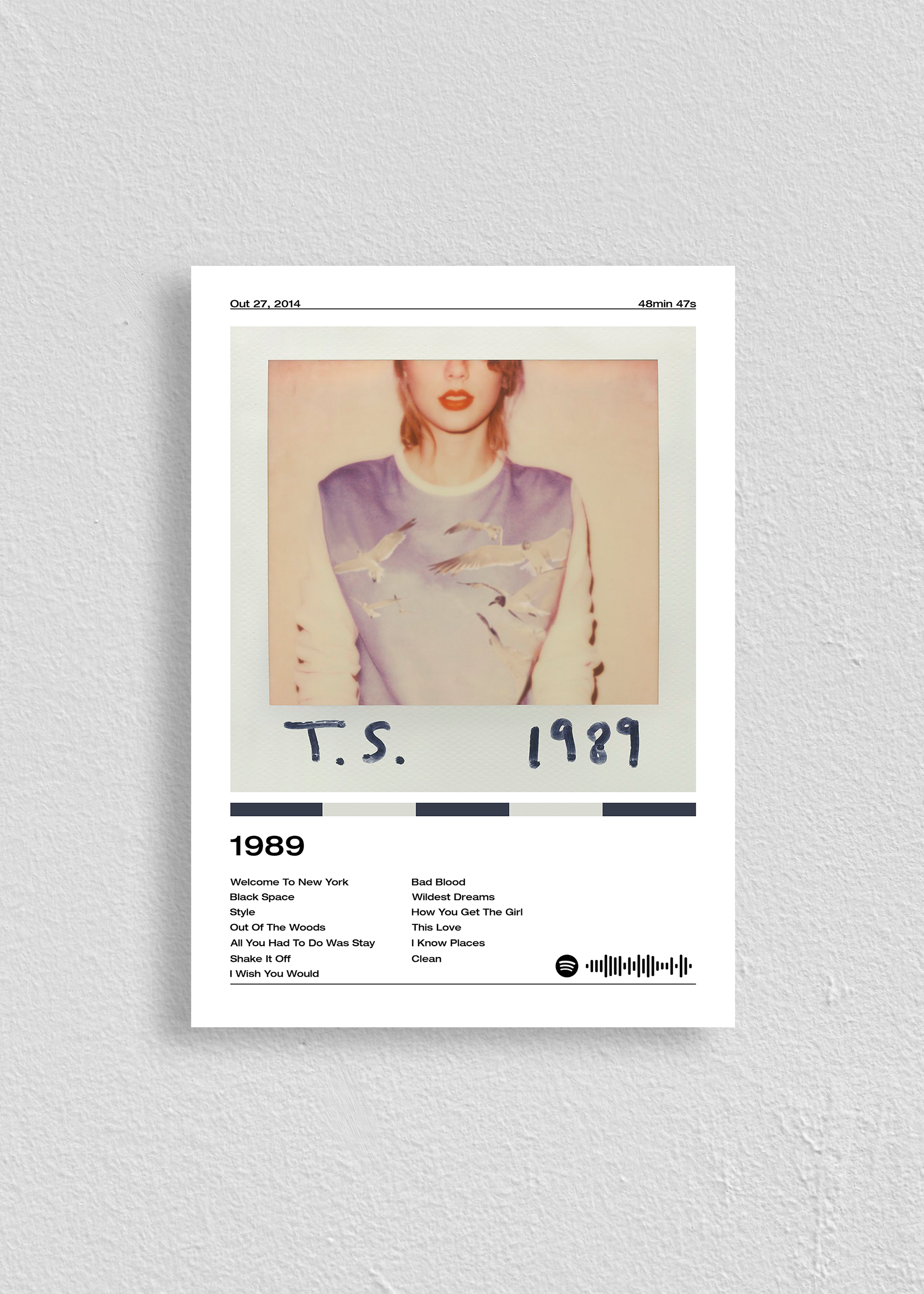 Quadro Taylor Swift 1989