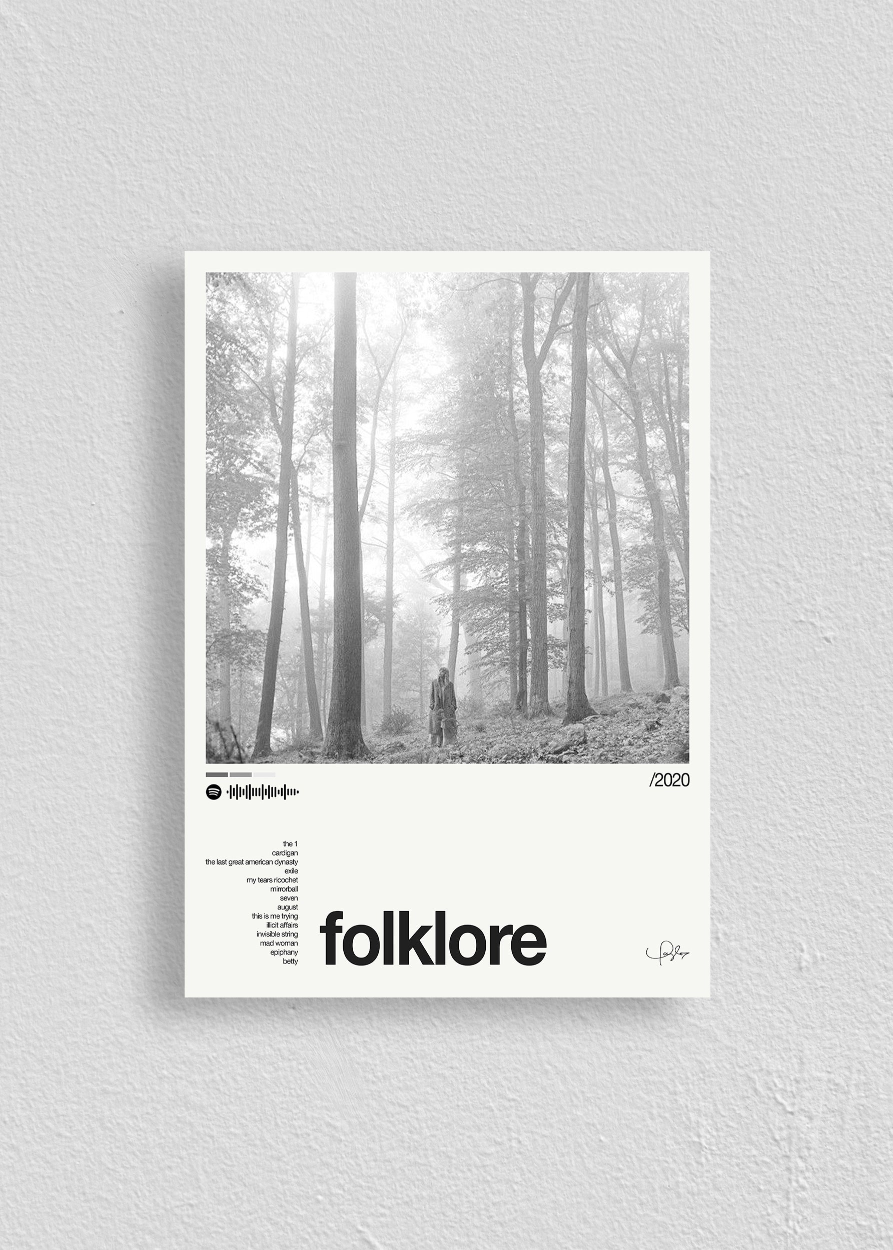 Quadro Taylor Swift Folklore