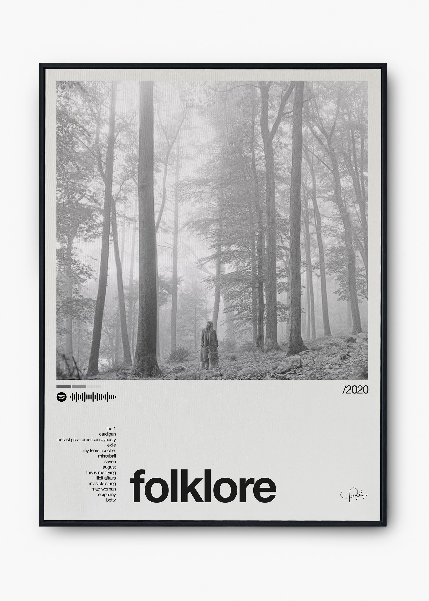 Quadro Taylor Swift Folklore