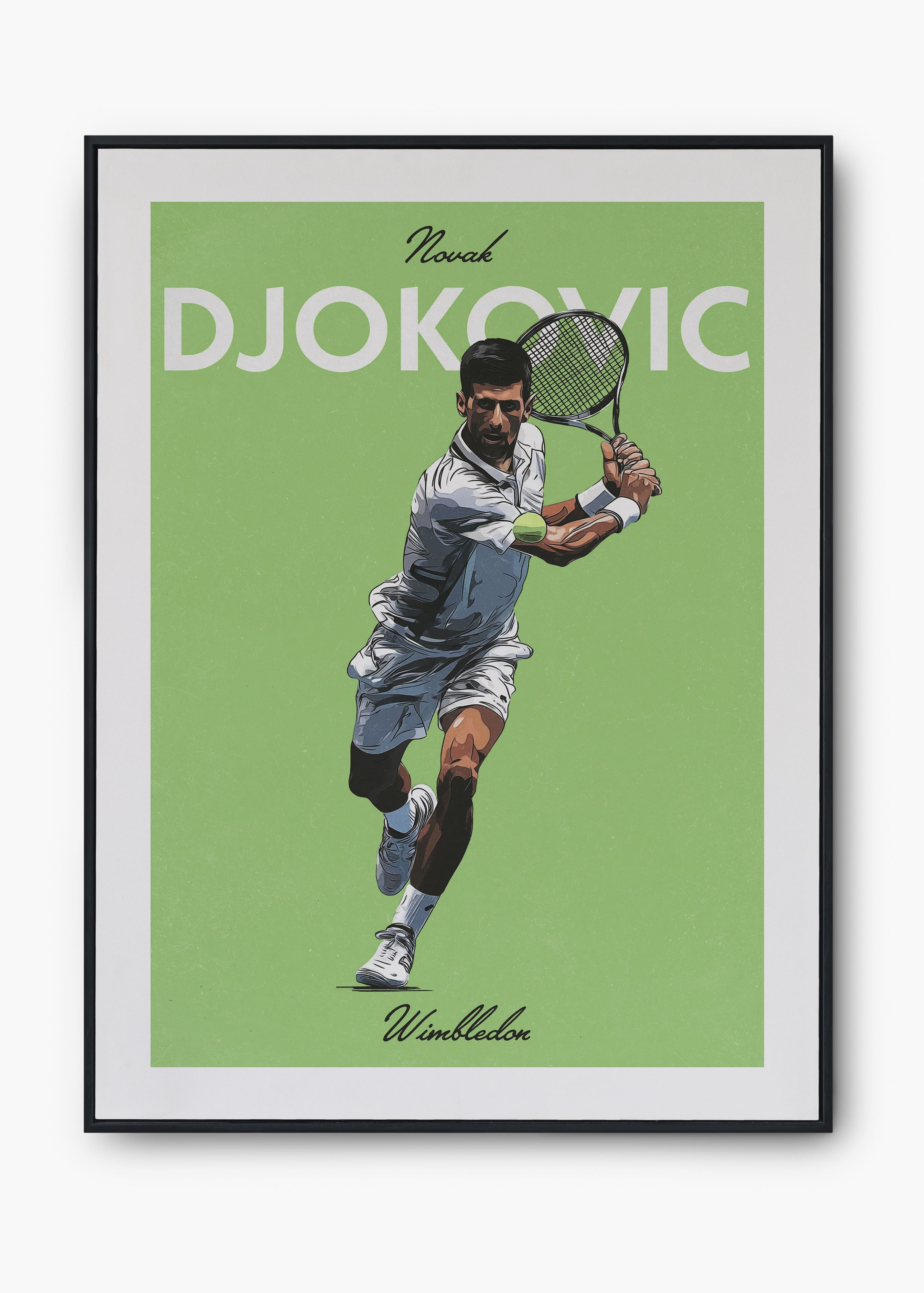 Quadro decorativo Novak Djokovic, um dos protagonistas da rivalidade mais épica do tênis contemporâneo