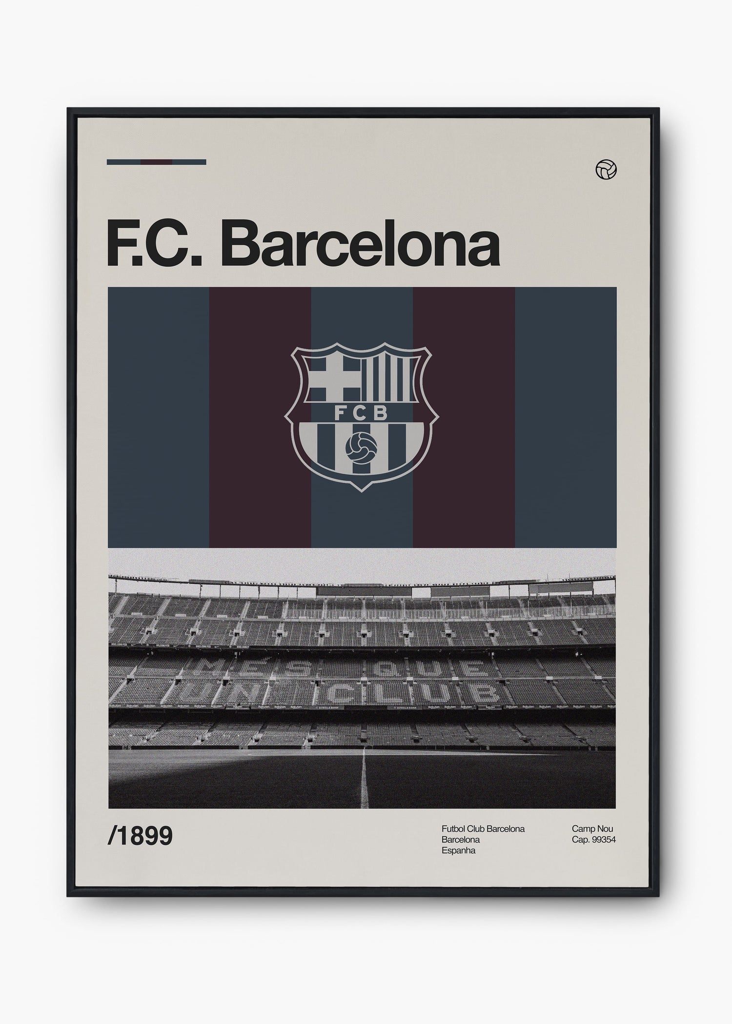 Quadros decorativos de times de futebol na parede