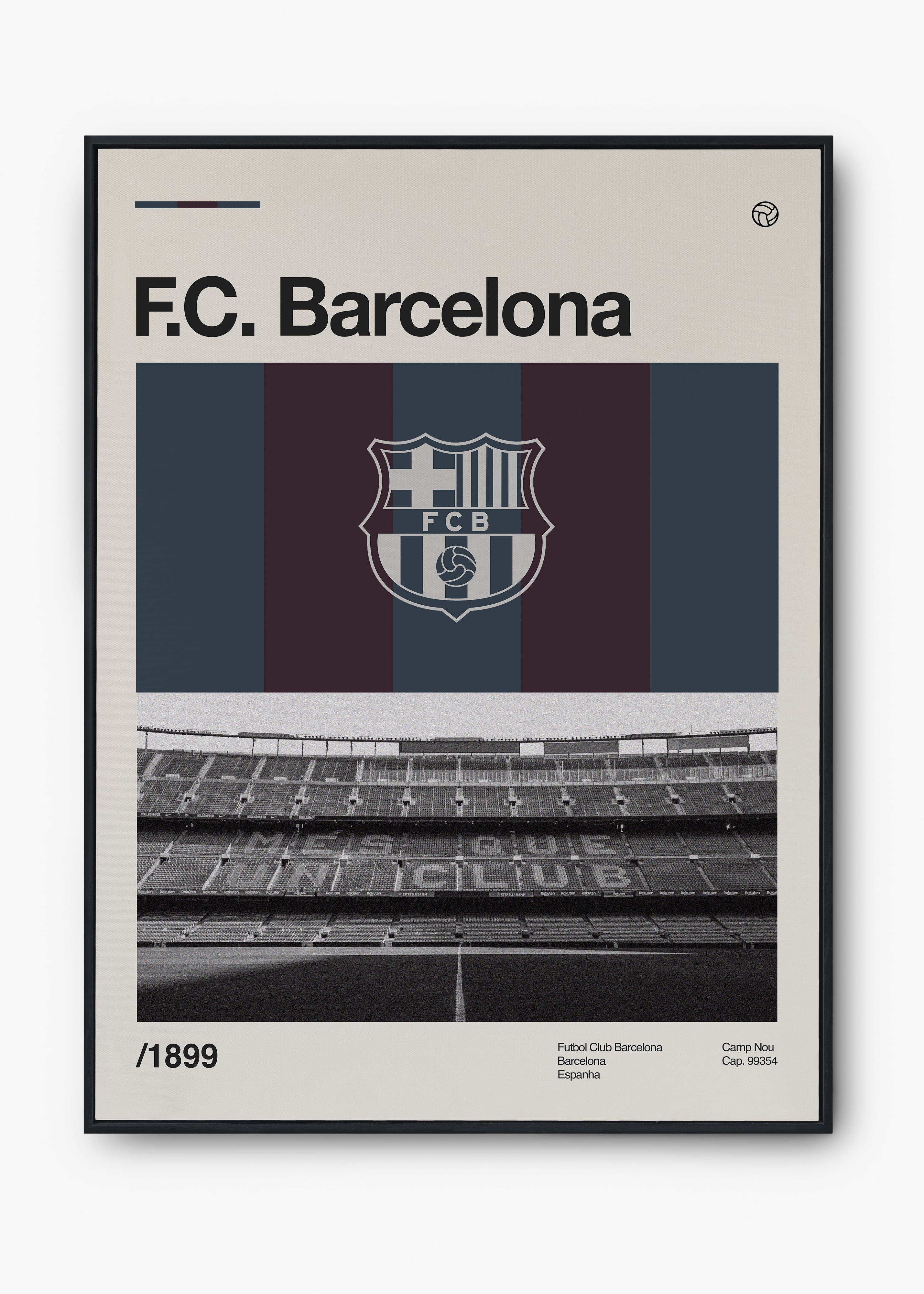 Quadros decorativos de times de futebol na parede