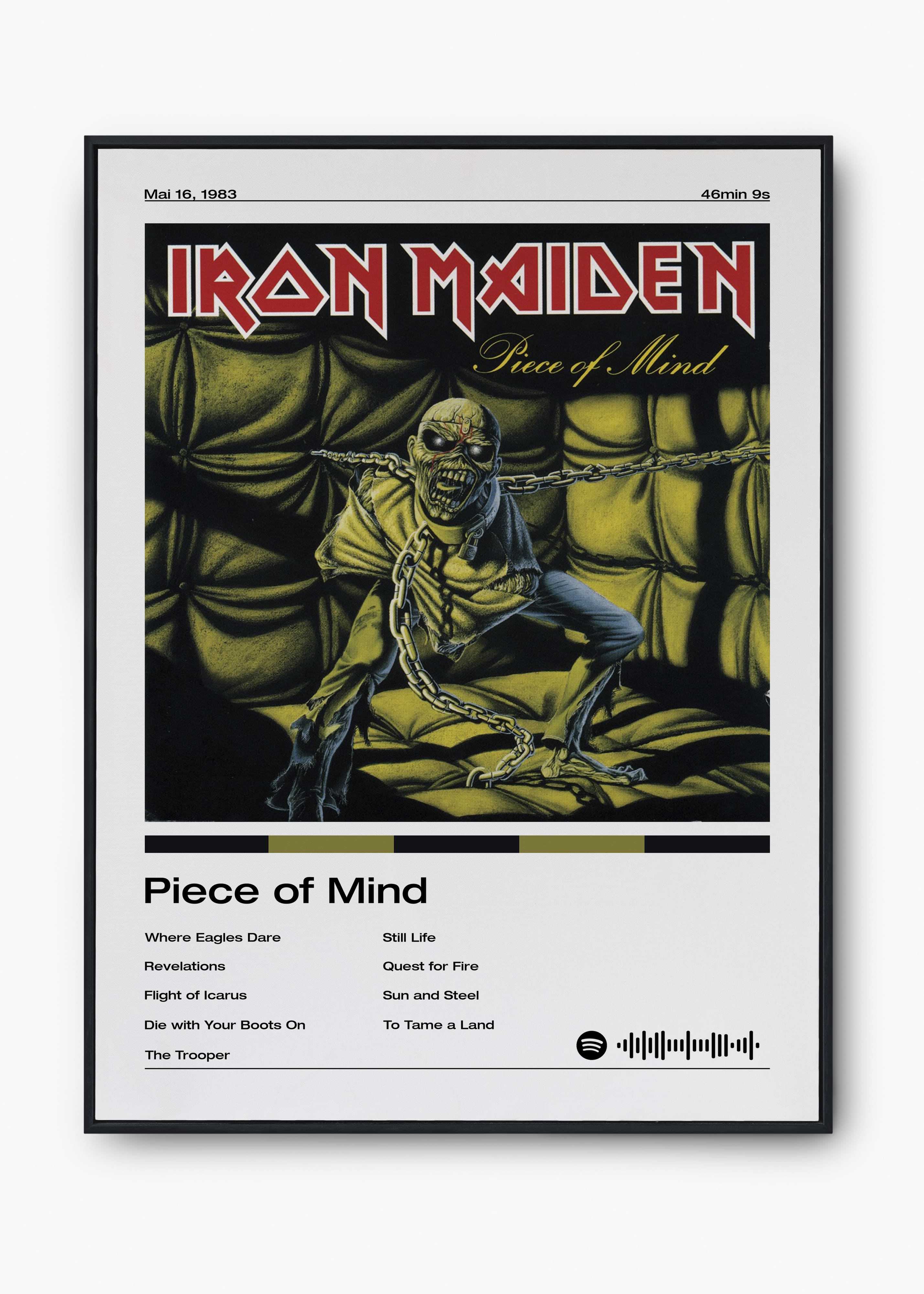 Quadro decorativo Iron Maiden Piece of Mind