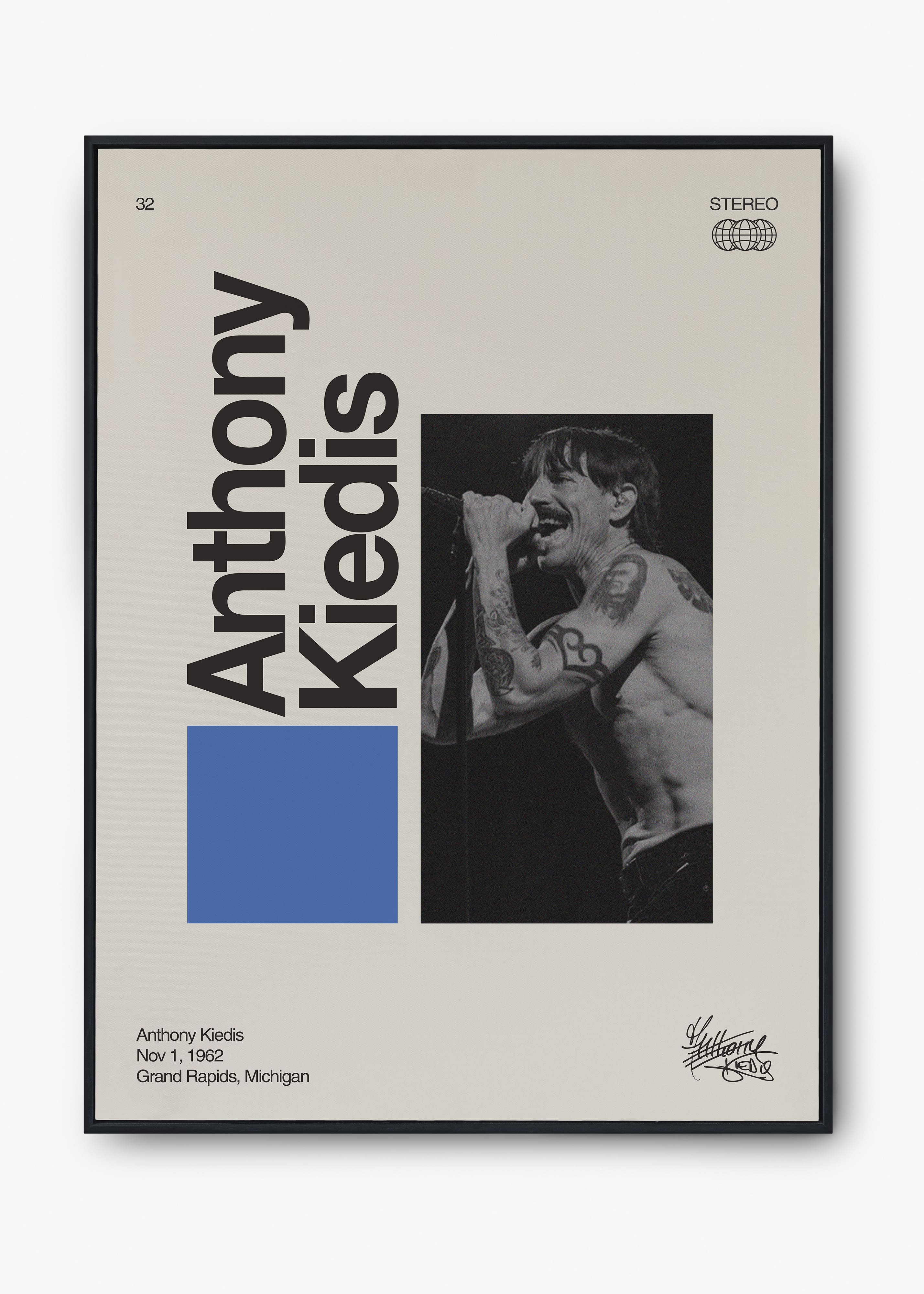 Quadro Signature Anthony Kiedis