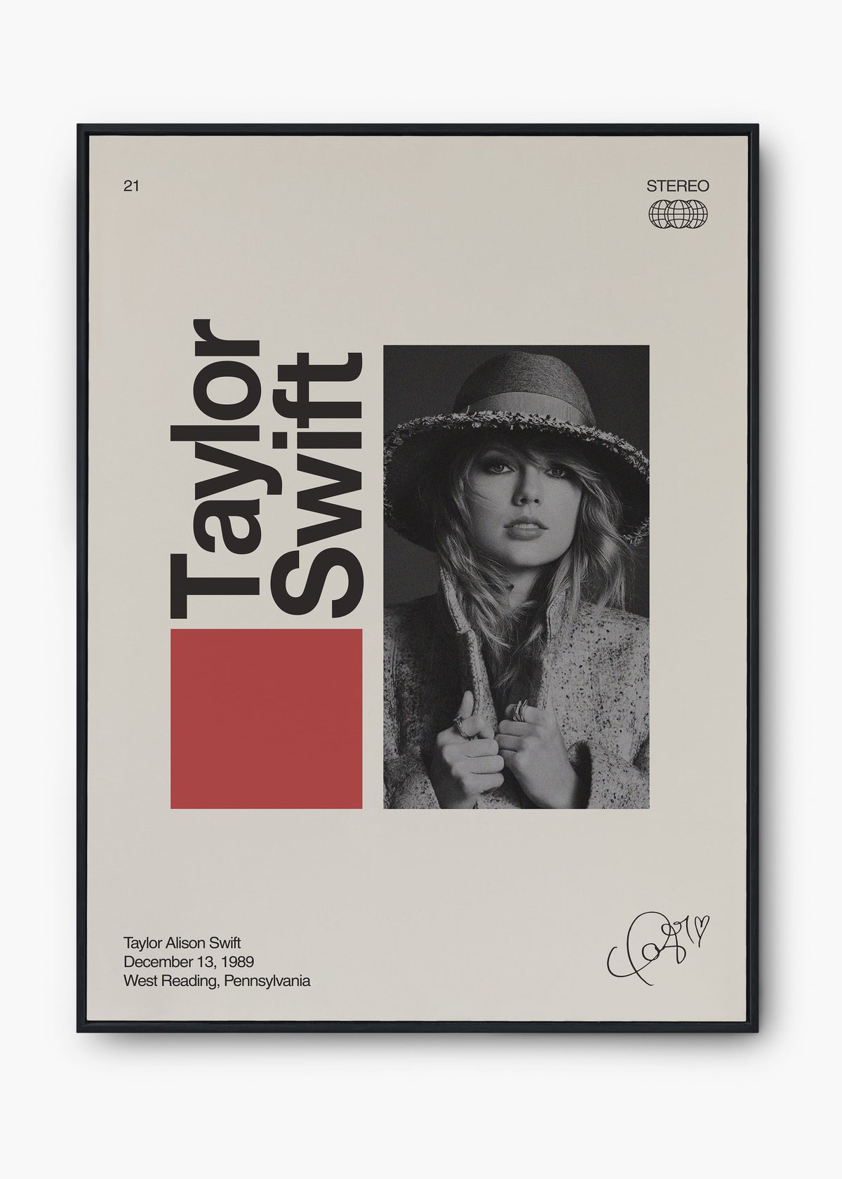 Quadro Signature Taylor Swift