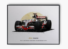 Quadro Lewis Hamilton 2008 World Champion