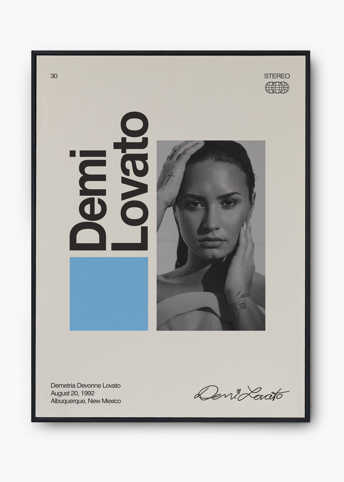 Quadro Signature Demi Lovato