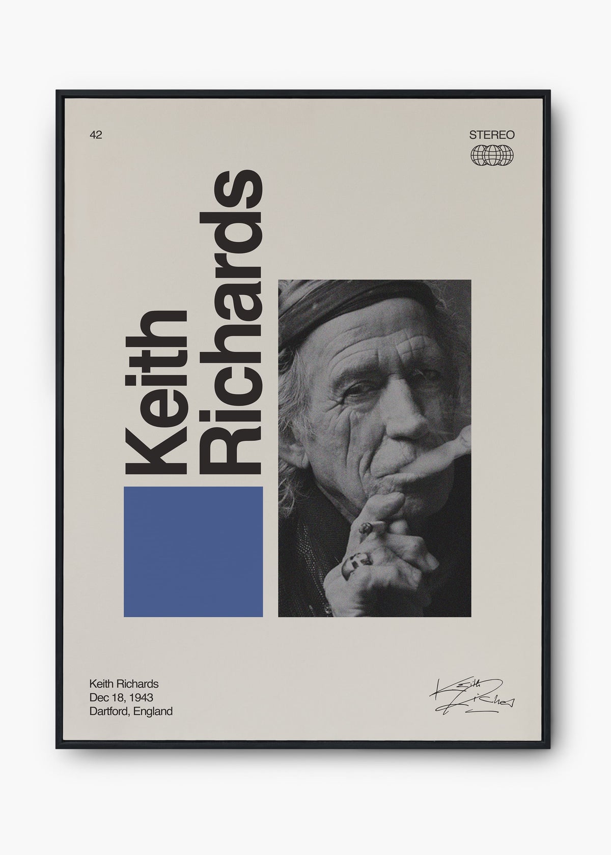 Quadro Signature Keith Richards