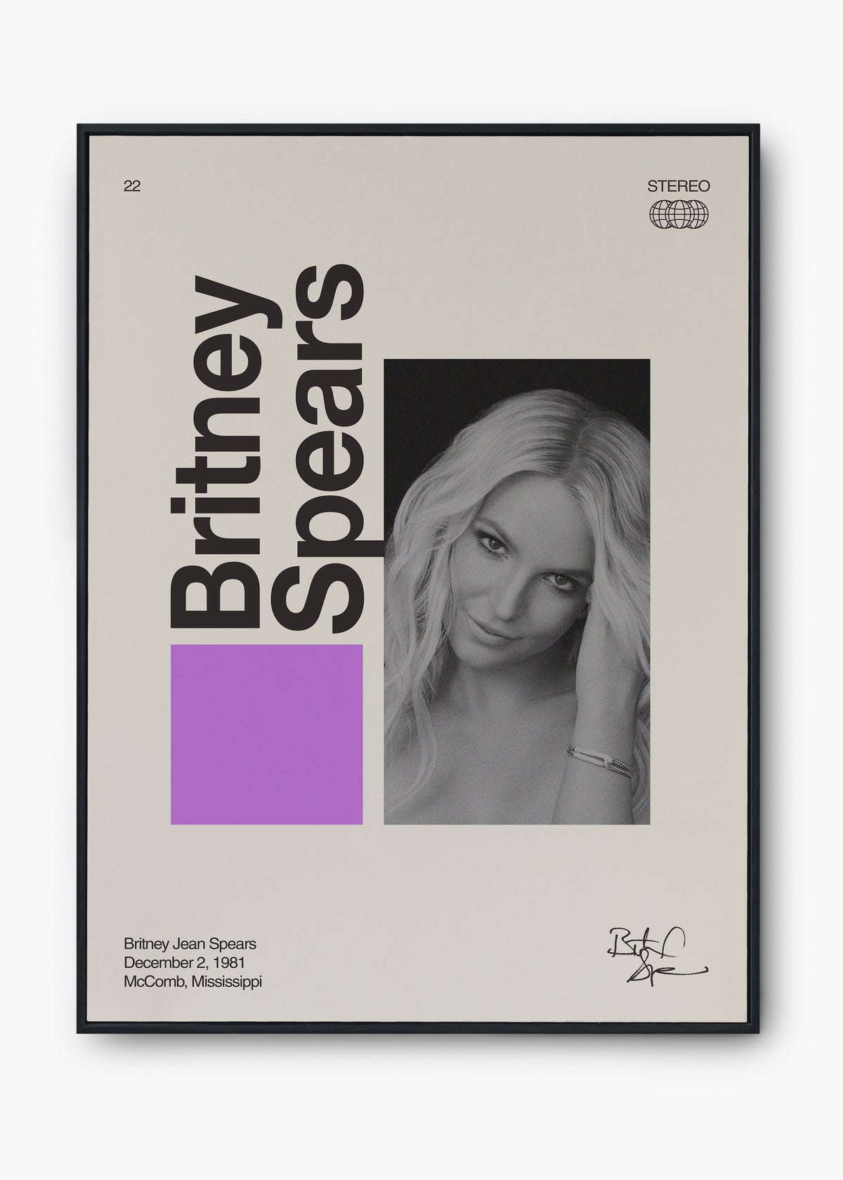 Quadro Signature Britney Spears