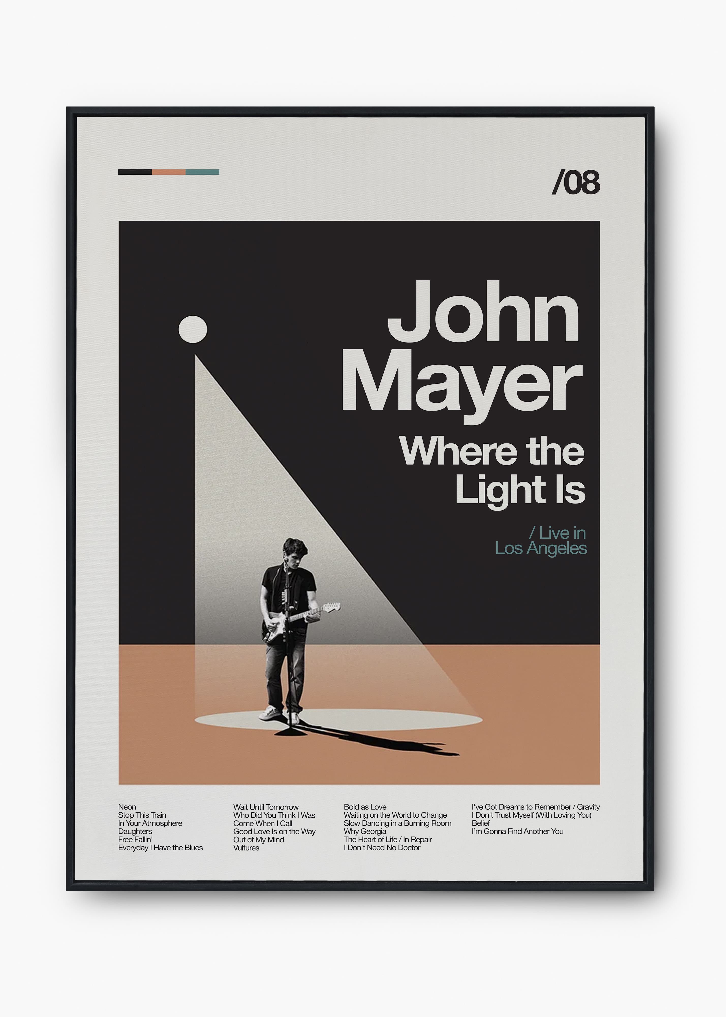 Quadro John Mayer Where the Light Is