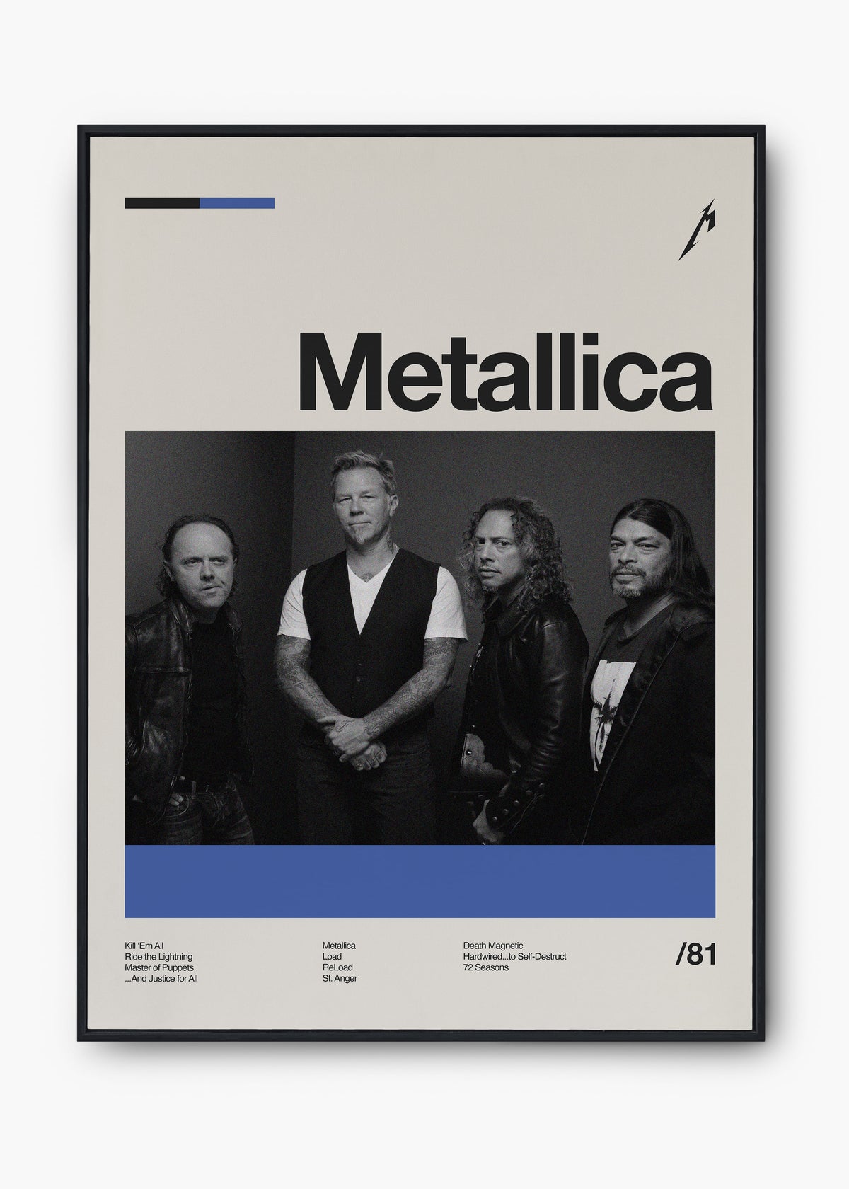 Quadro Metallica Banda