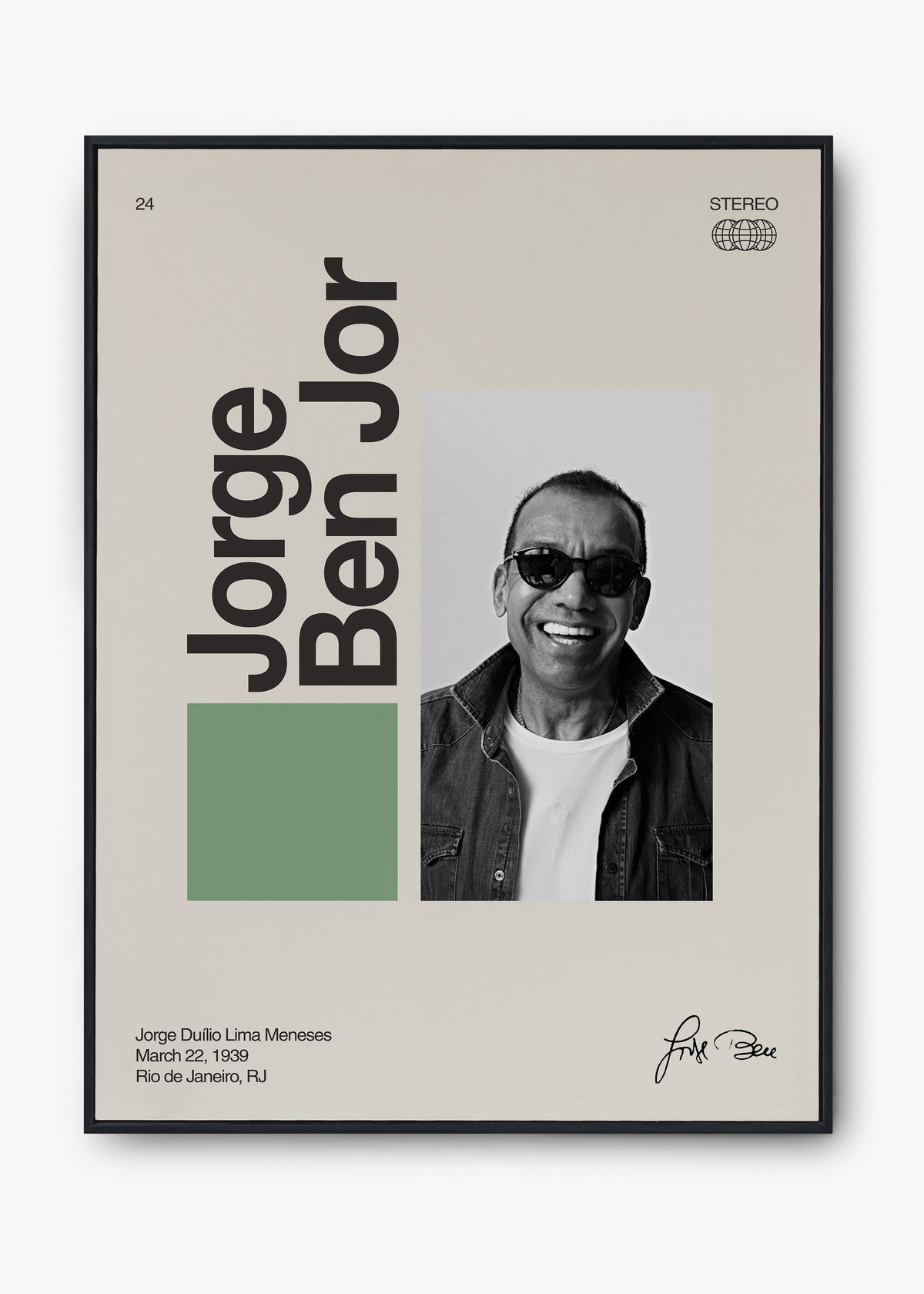 Quadro Signature Jorge Ben Jor