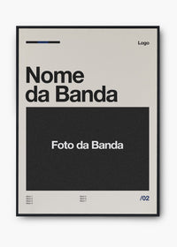 Quadro Personalizável - Bandas / Capas