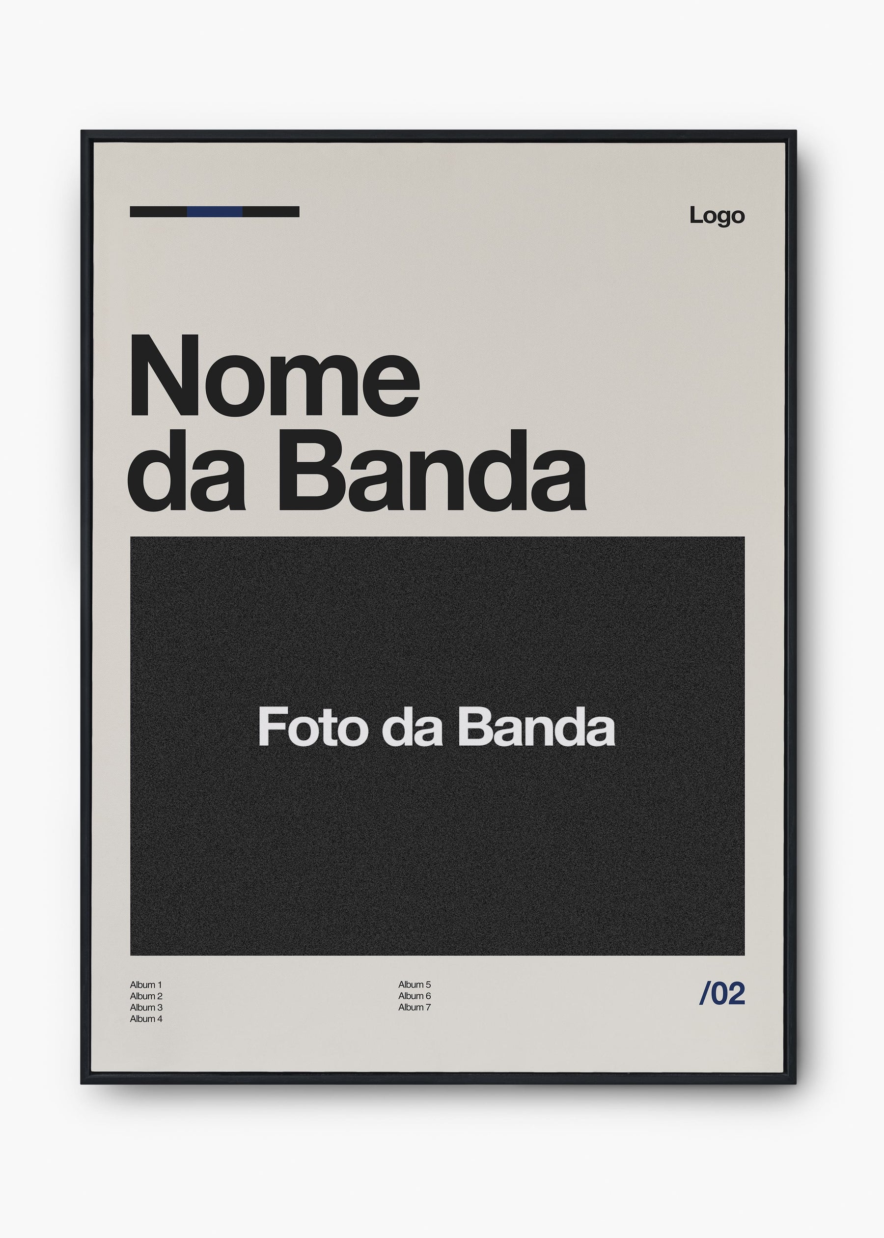 Quadro Personalizável - Bandas / Capas