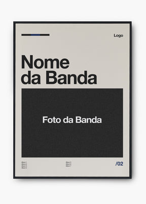 Quadro Personalizável - Bandas / Capas