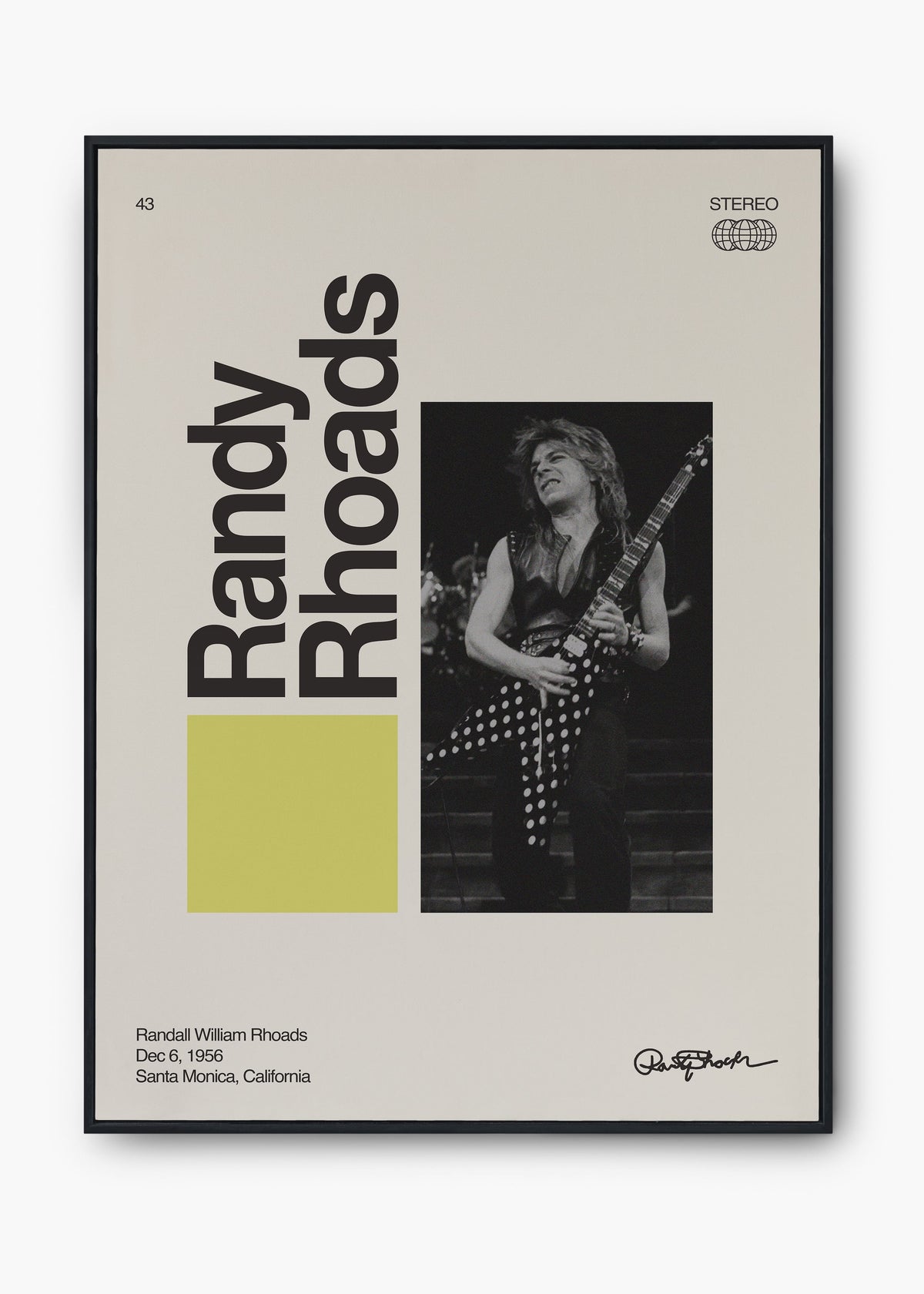 Quadro Signature Randy Rhoads