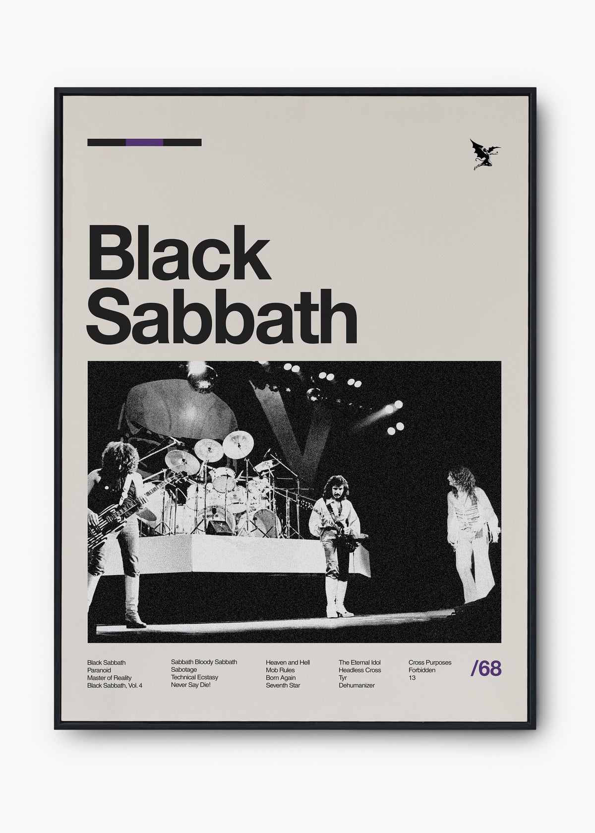 Quadro Black Label Sabbath Banda