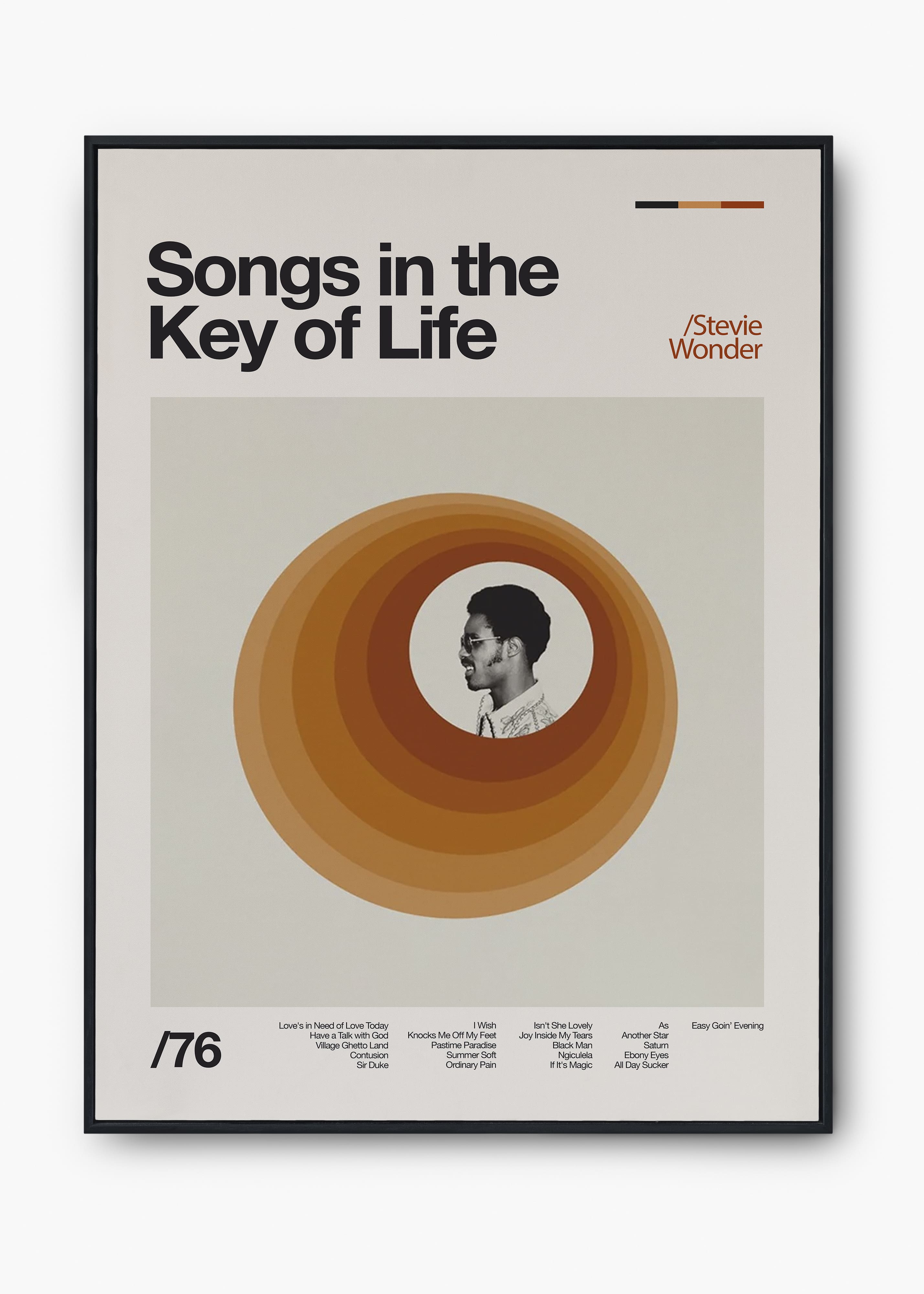 Quadro Stevie Wonder Songs in the Key of Life