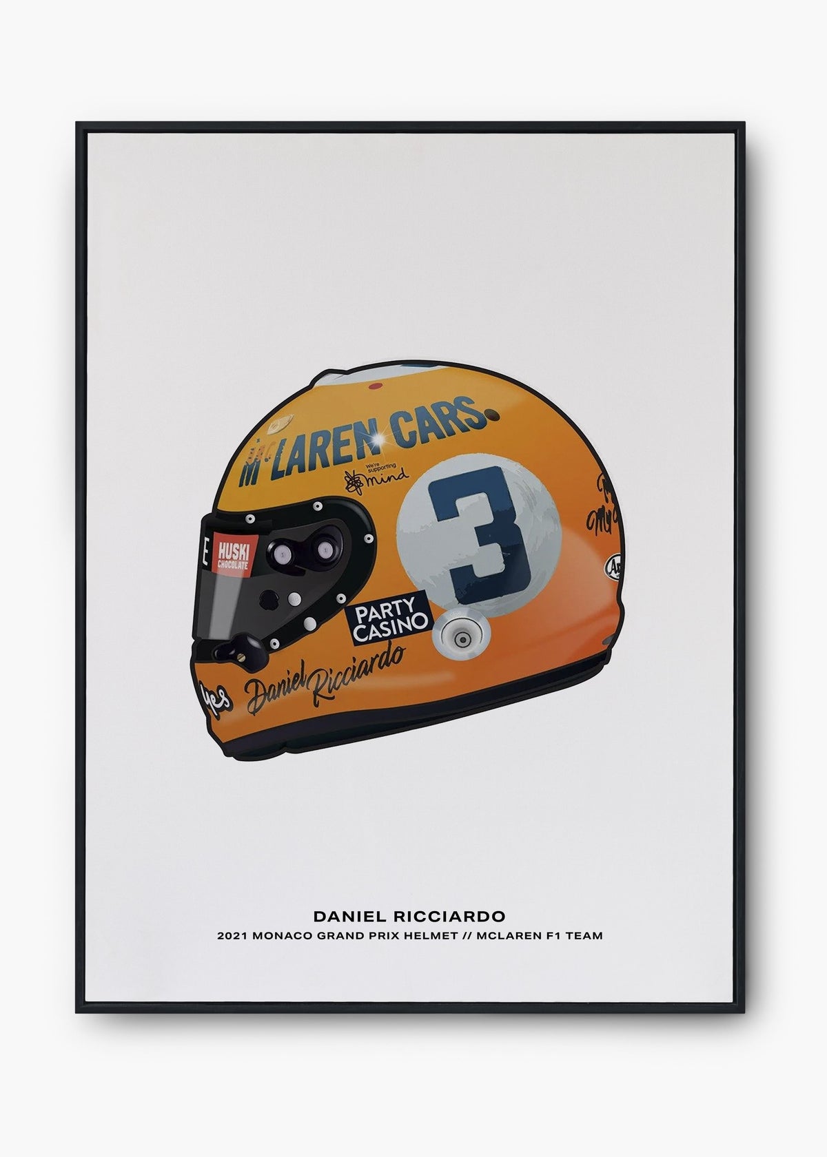 Quadro Daniel Ricciardo 2021 - Mônaco Edition