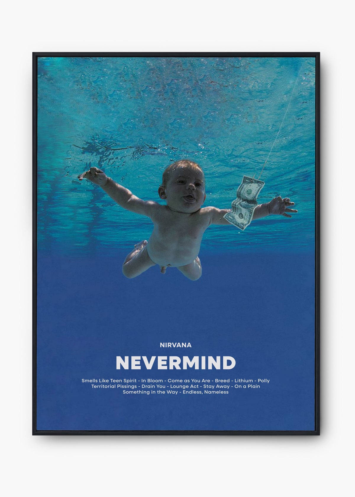 Quadro Nirvana Nevermind Capa