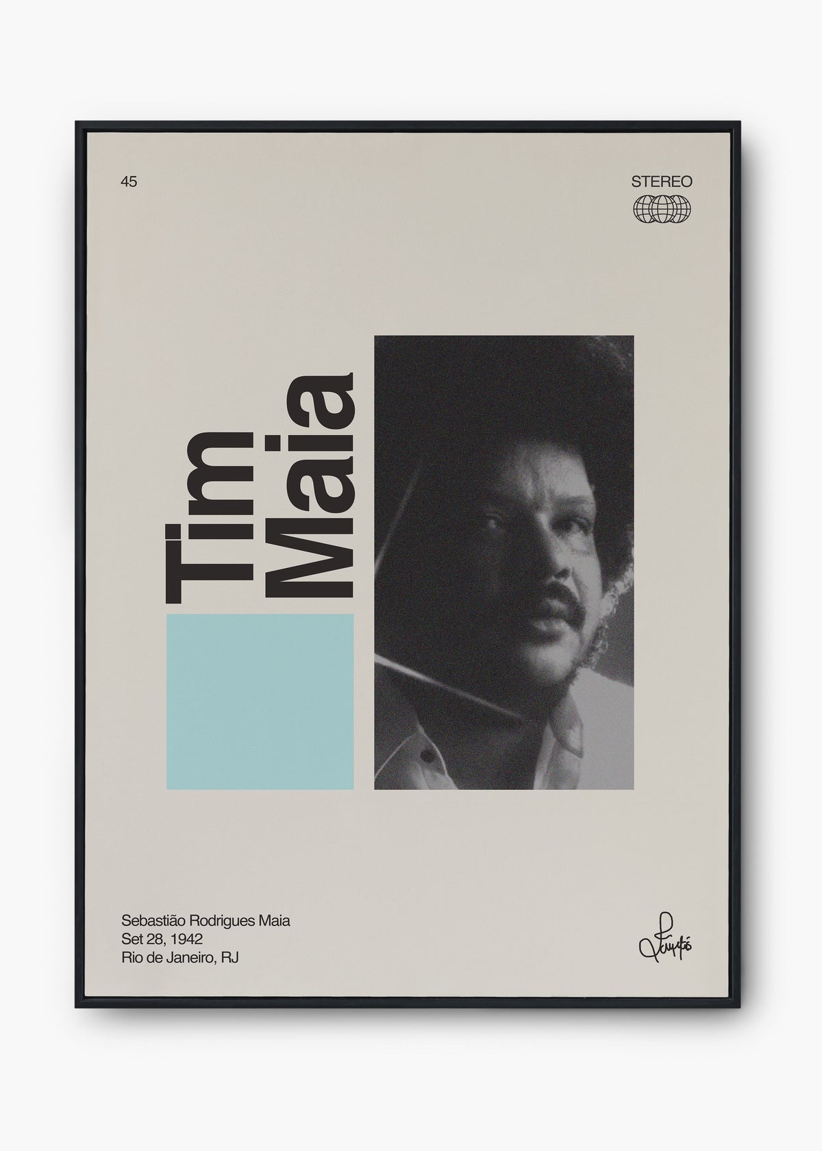 Quadro Signature Tim Maia