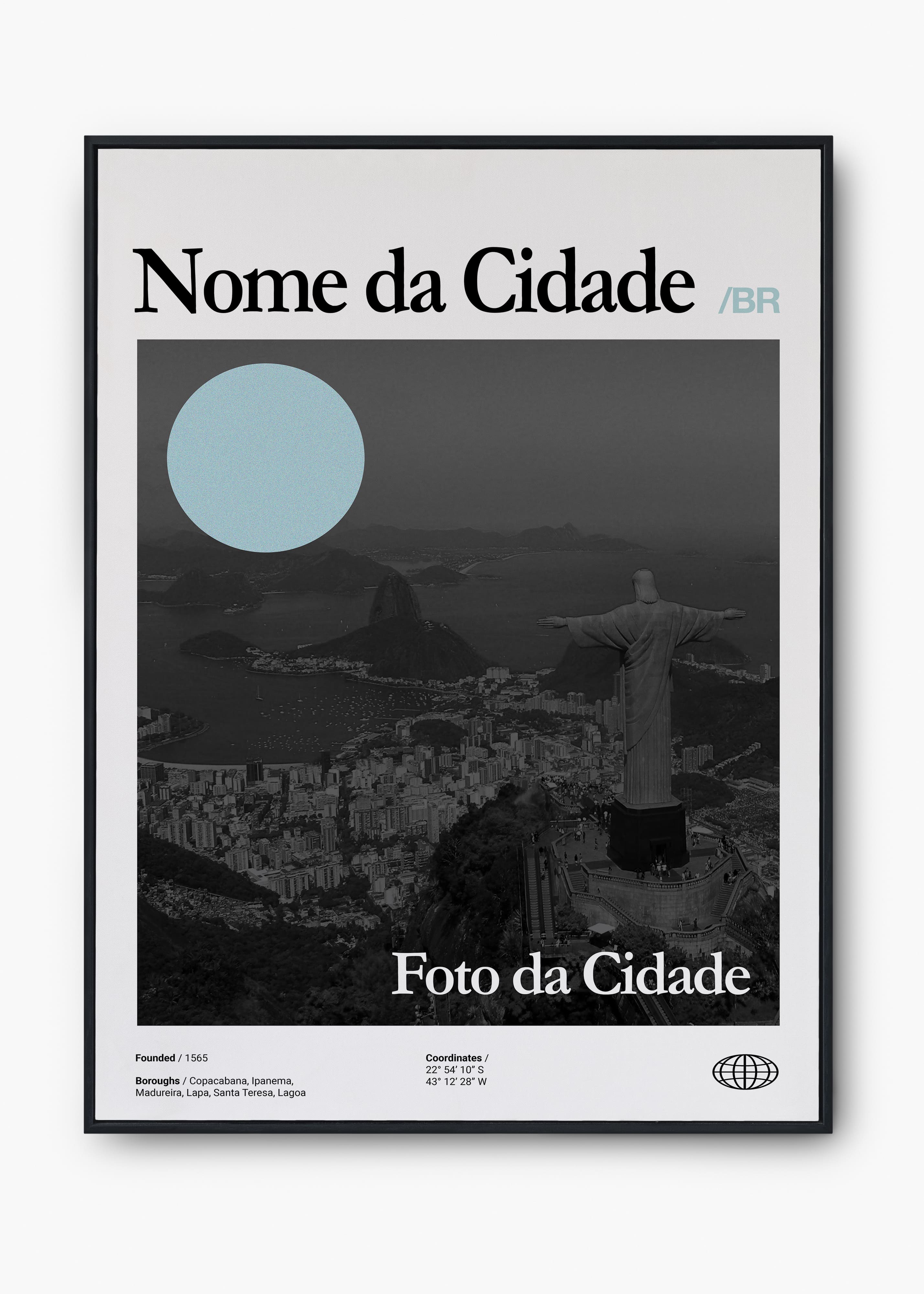 Quadro Personalizável - City / Cidades