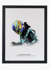 Quadro Charles Fernando Alonso Arábia Saudita 2023