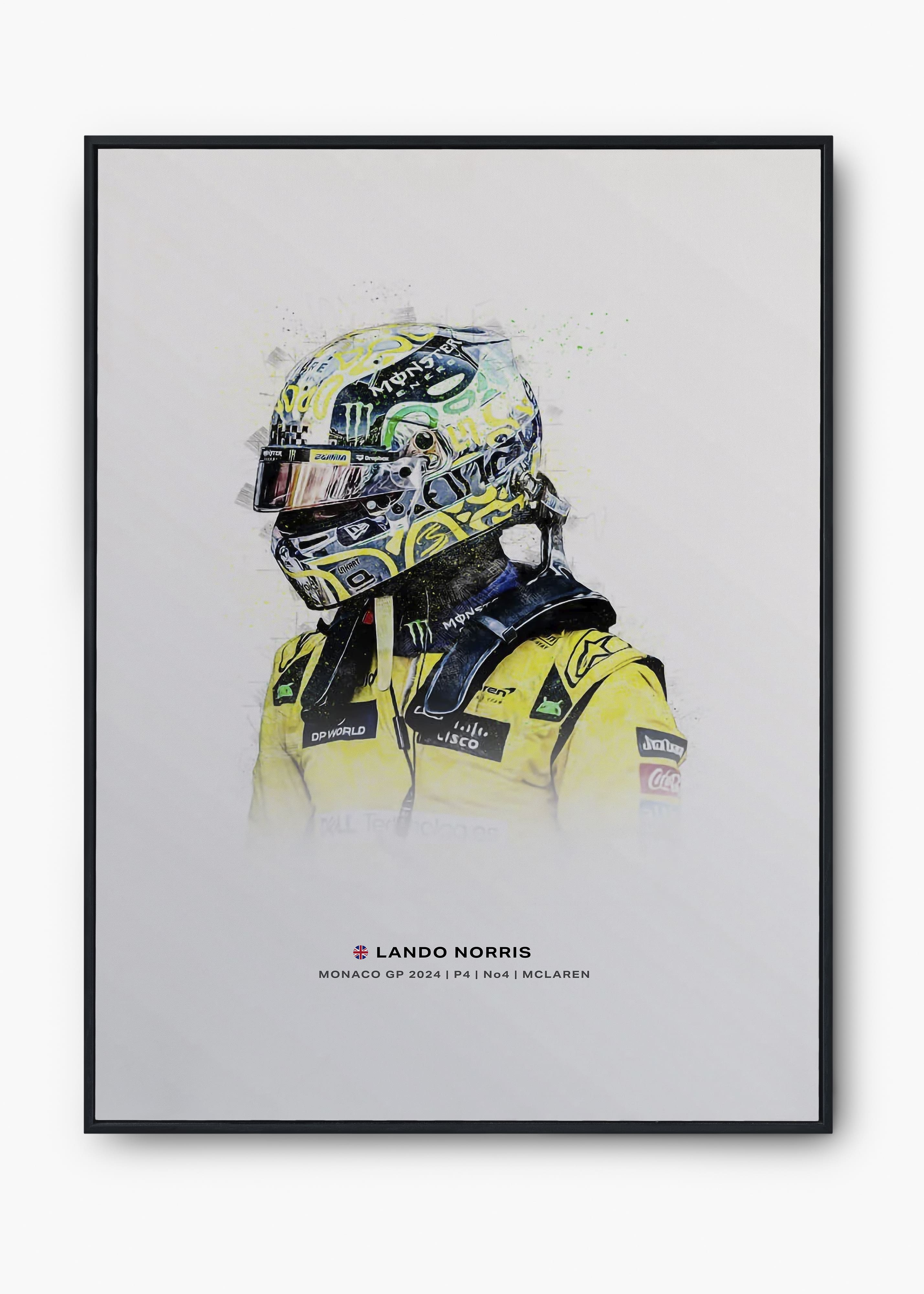Quadro Lando Norris Monaco GP 2024