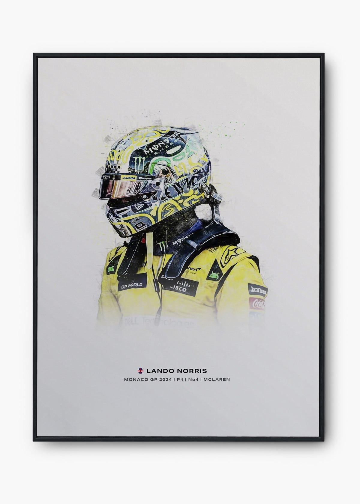 Quadro Lando Norris Monaco GP 2024